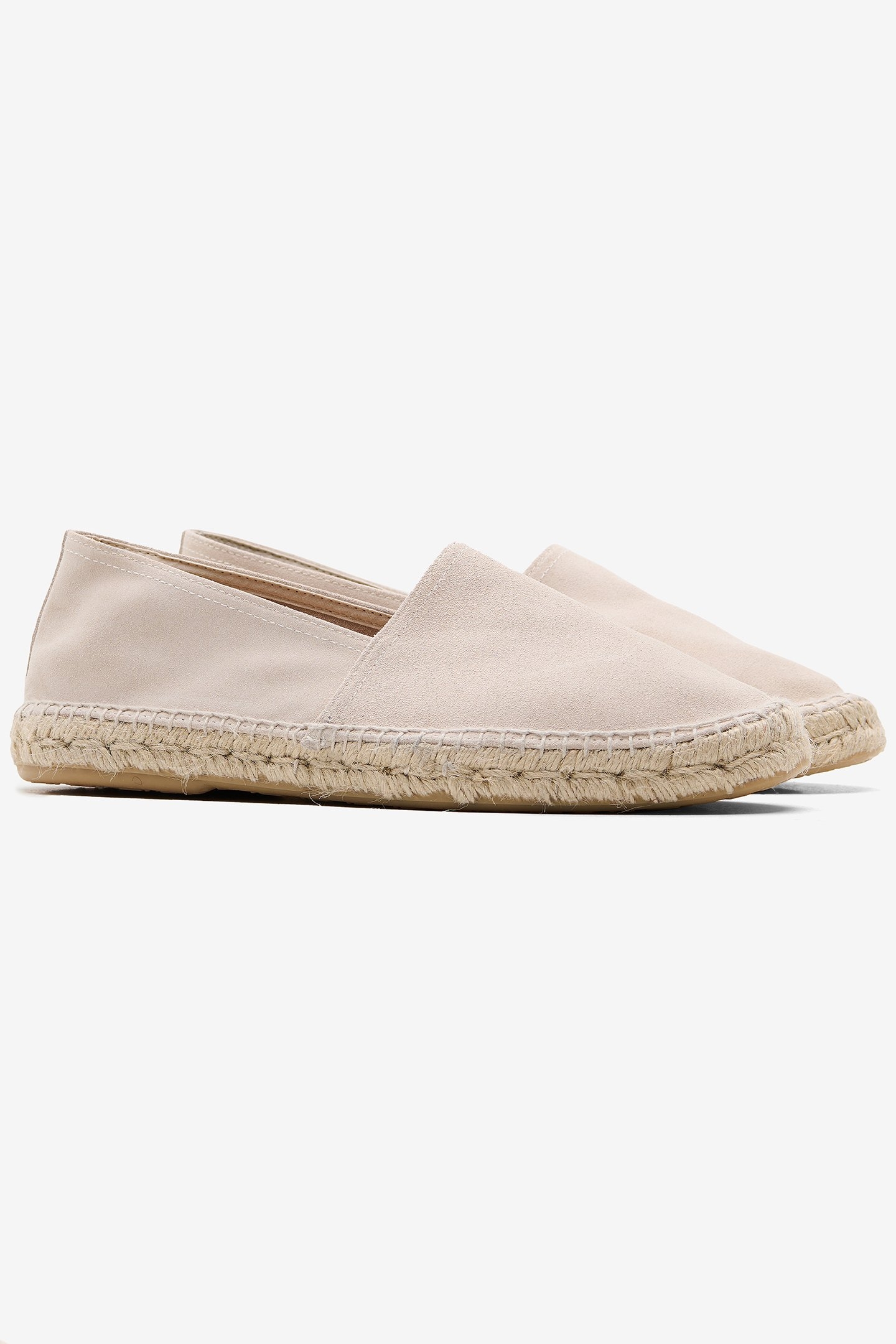NO LABEL X ABARCA SUEDE CLASSIC ESPADRILLES BEIGE 1