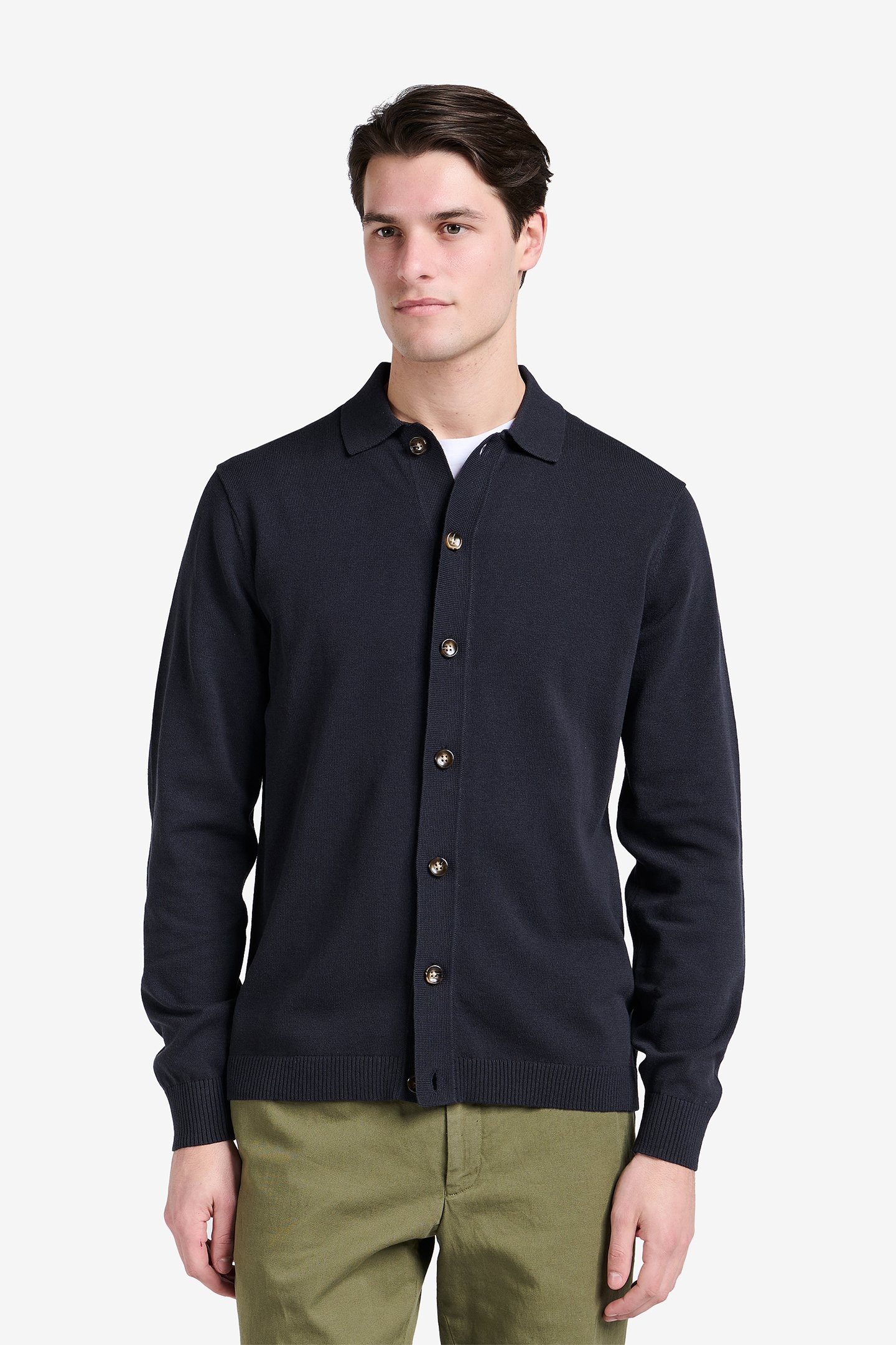ROLAND COTTON-HEMP NAVY 1