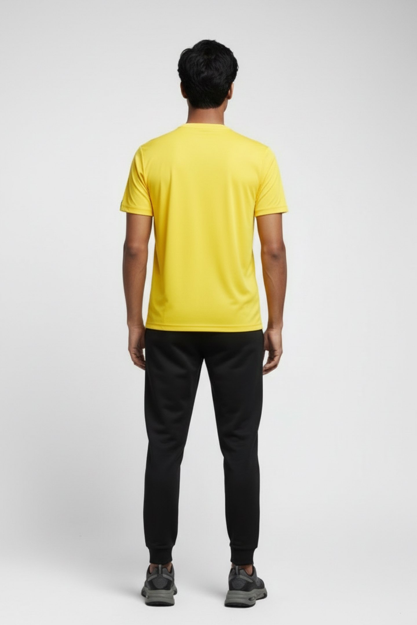 TEAM T-SHIRT PANEL YELLOW-BLACK 2