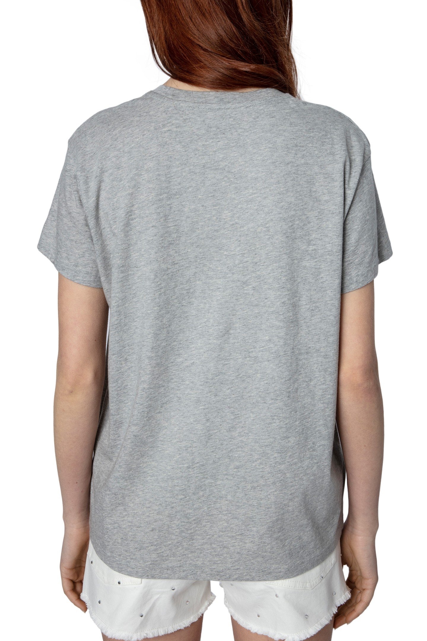 ZOE AMOUR WINGS T-SHIRT GRIS CHINE 2