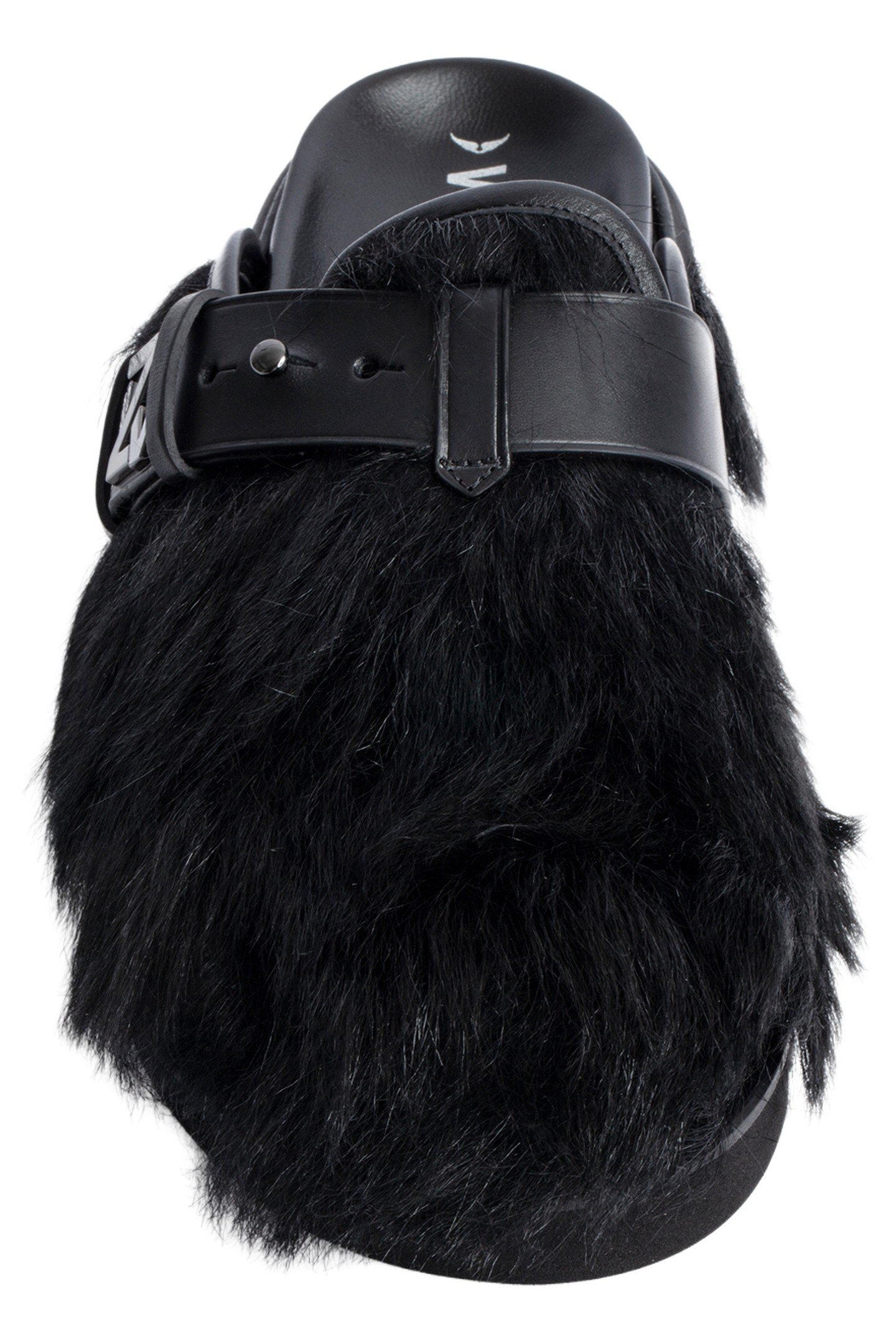 ALPHA MULE HAIRY LAMBSKIN NOIR 4