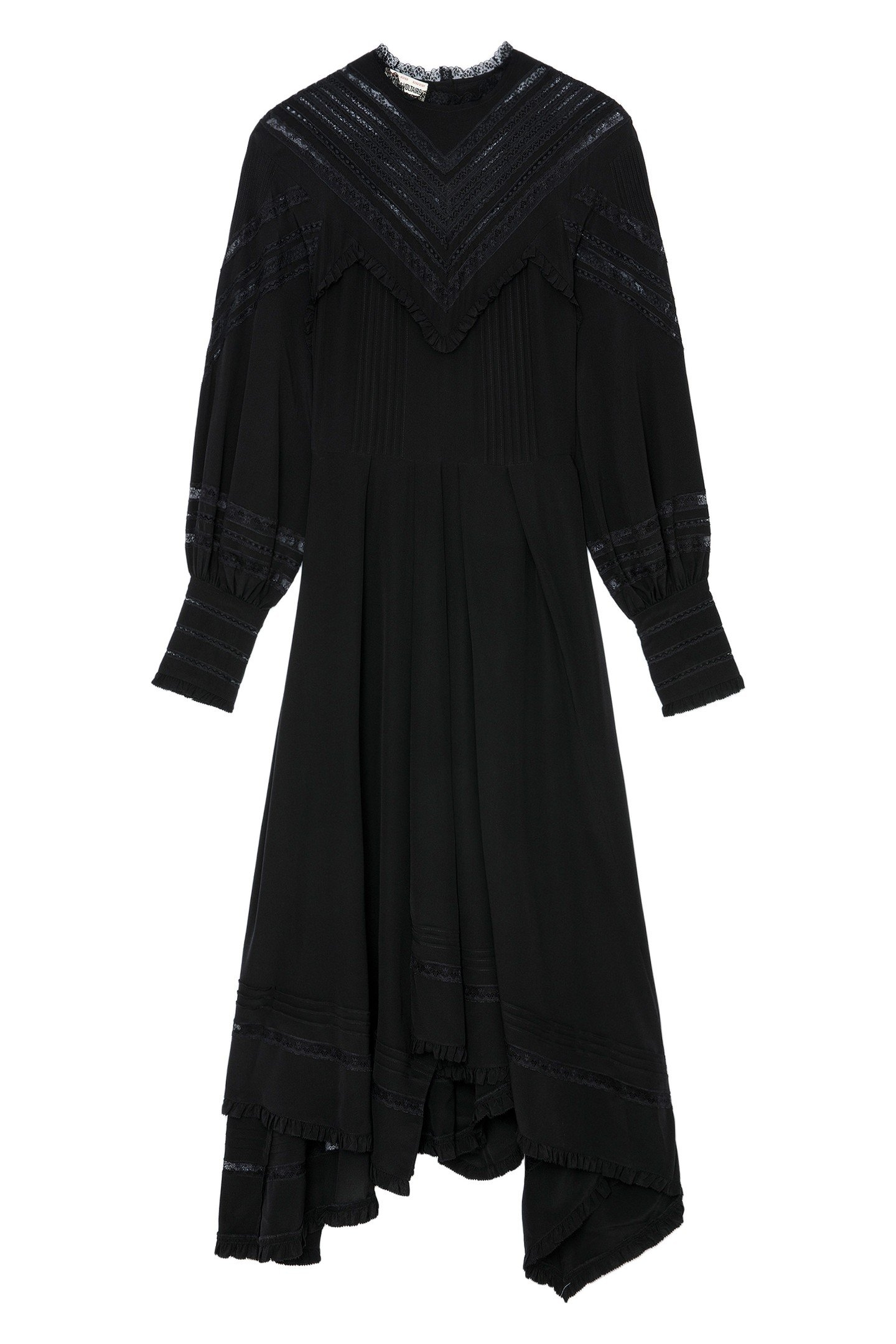 ROZYL SILK DRESS NOIR 4