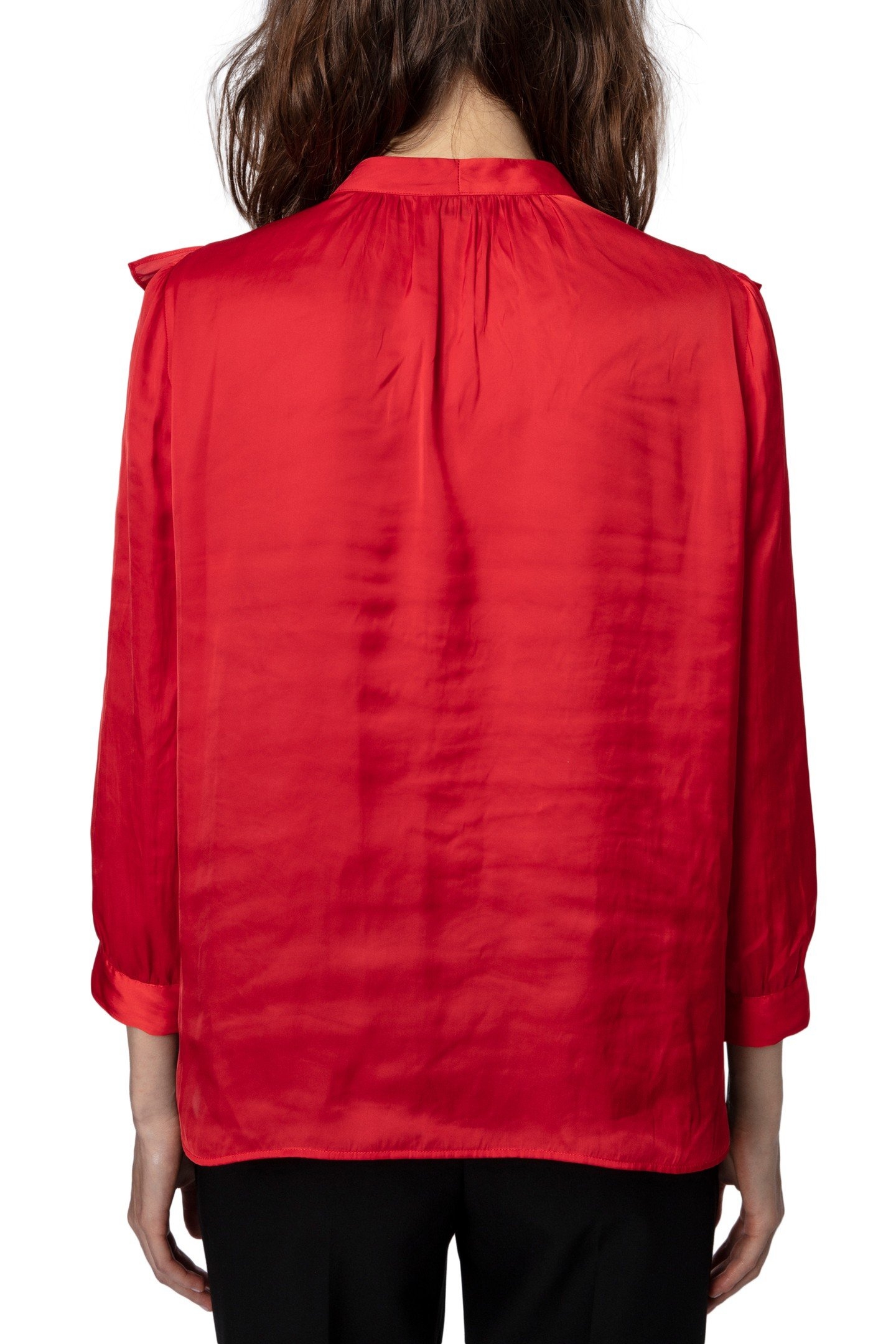 TYGG SATIN BLOUSE COQUELICOT 2