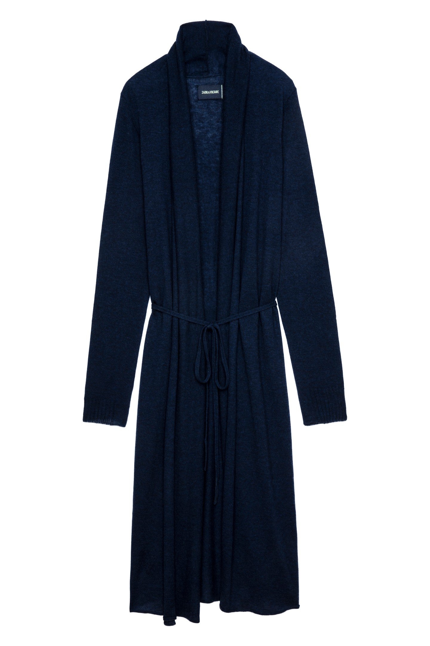 RONA CASHMERE KNIT CARDIGAN ENCRE 4