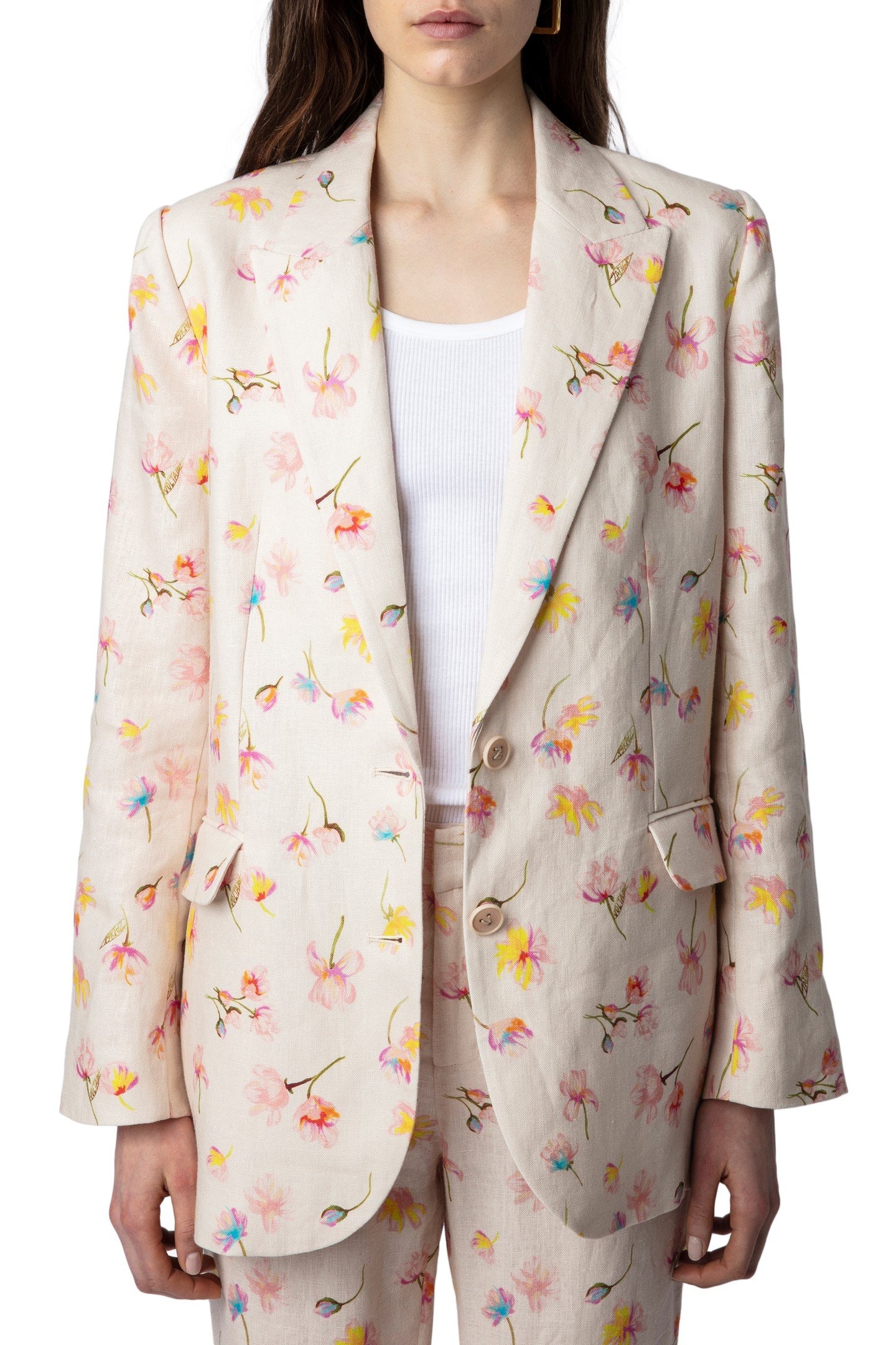 VEGY LINEN BLAZER VANILLE 1