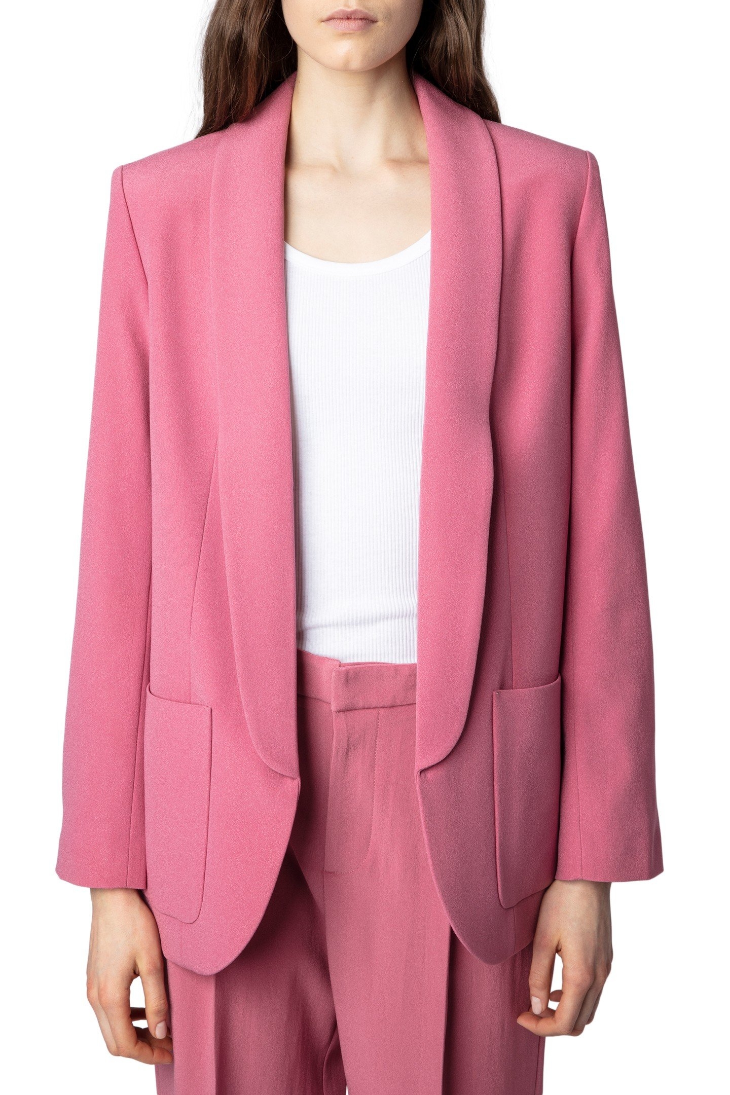 VERDUN CREPE BLAZER VIEUX ROSE 1
