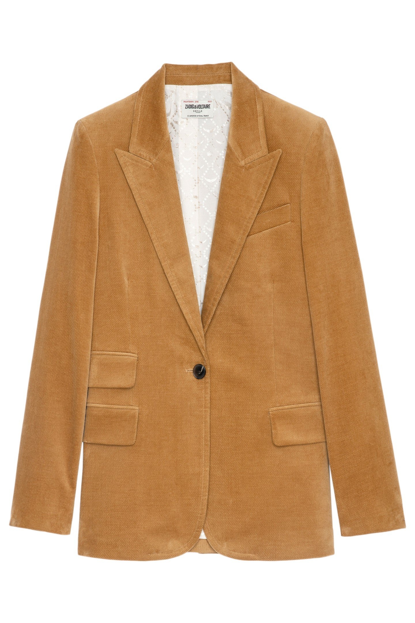 VENUS VELVET USED BLAZER OCRE 5