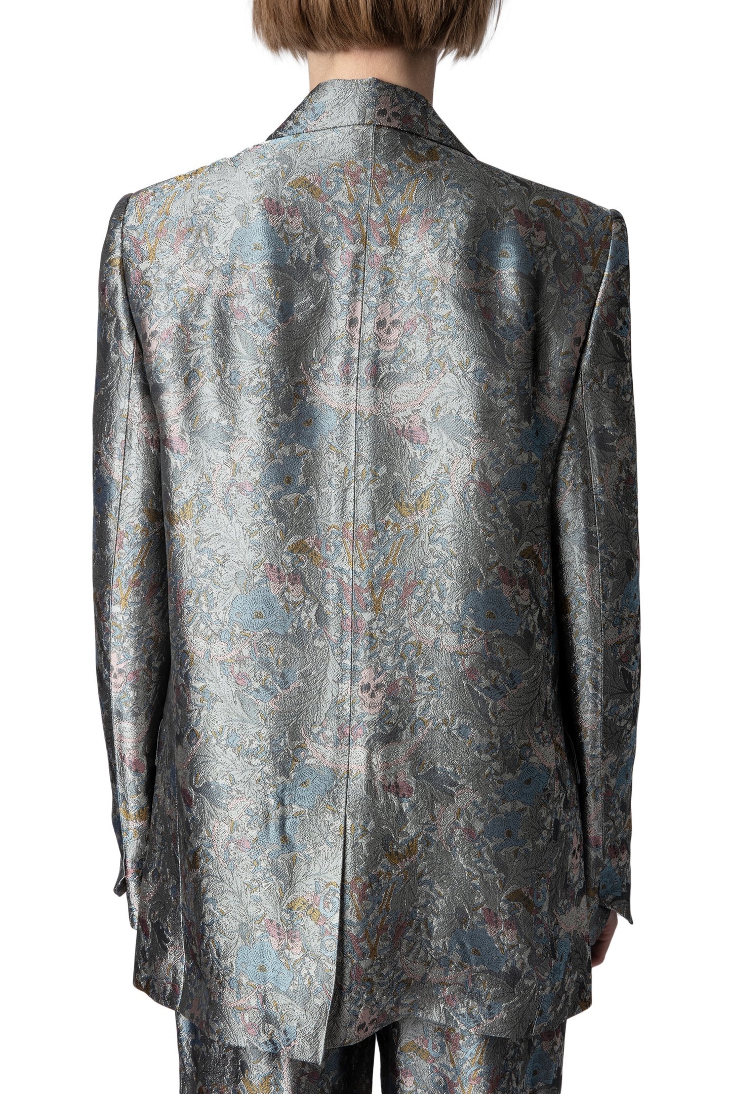 VEGY JACQUARD BRITISH FLOWERS BLAZER KAKI 3