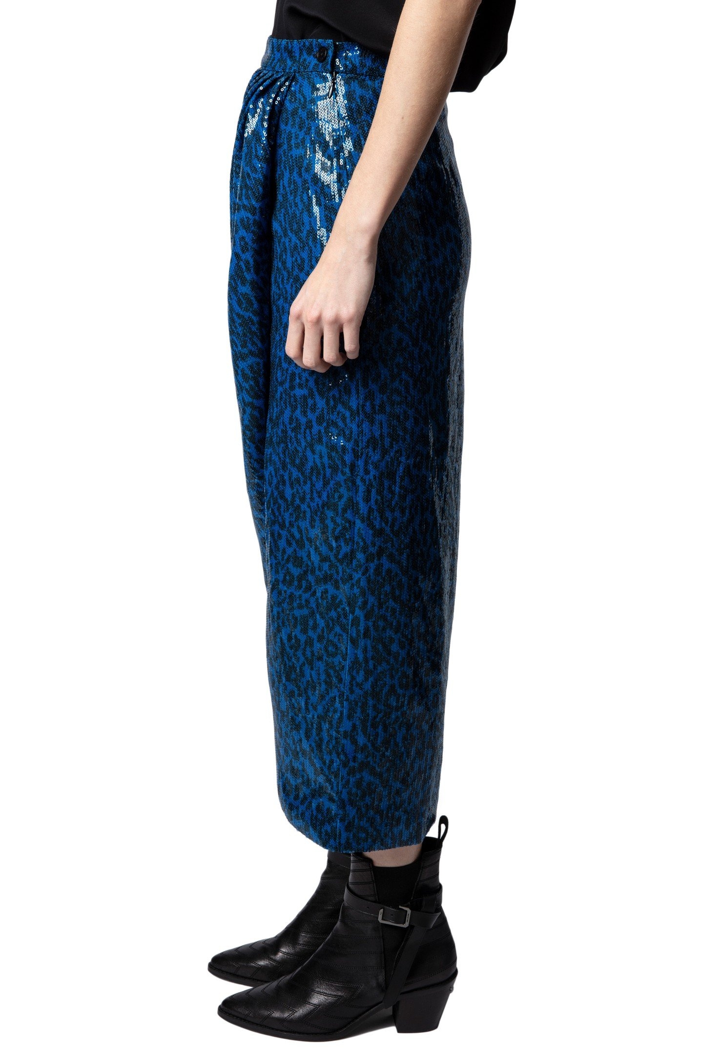 JAMELIA SEQUINS LEO SKIRT AZUR 3