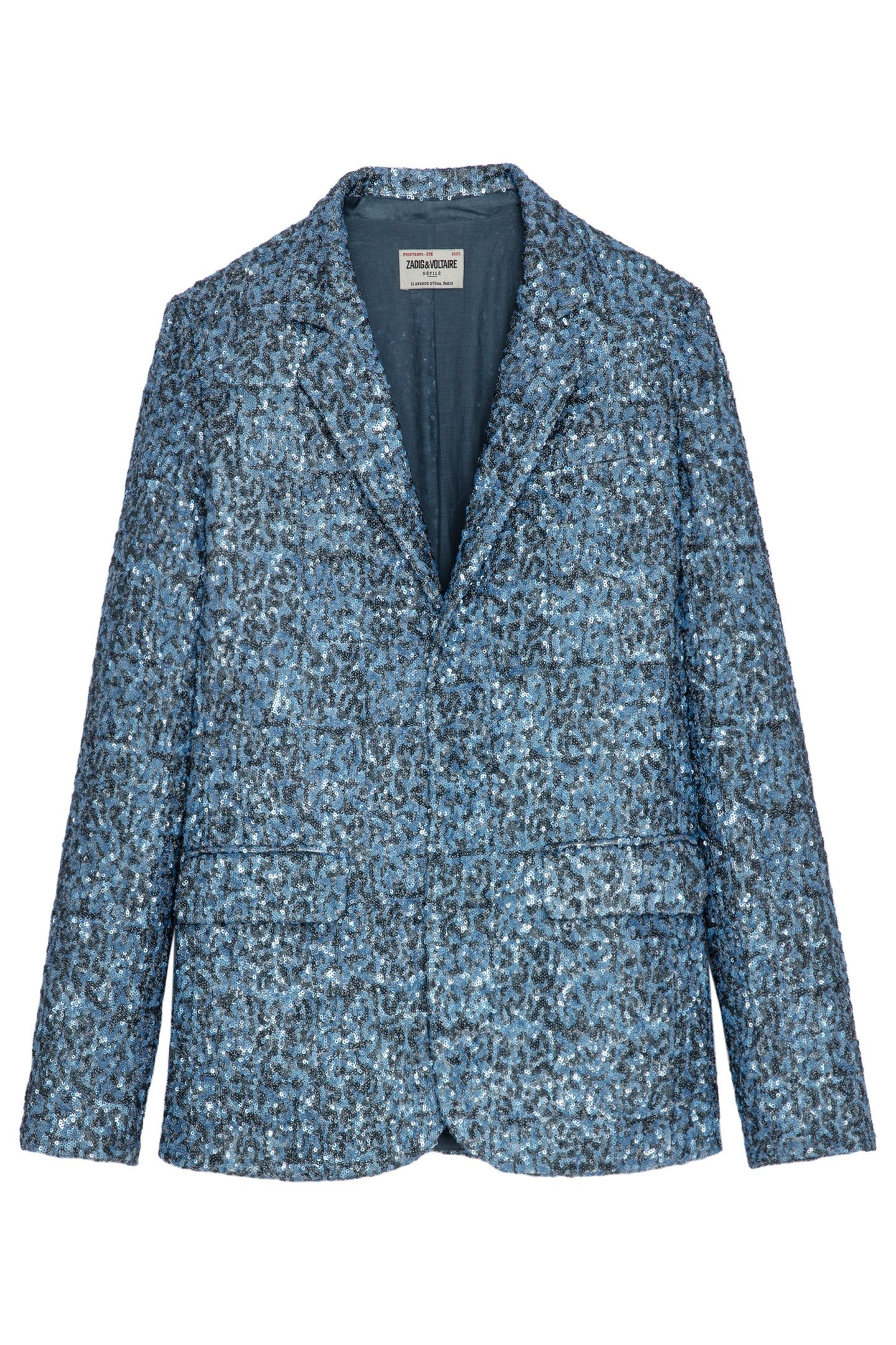 VANILLE SEQUINS OVERSIZED BLAZER DENIM 5