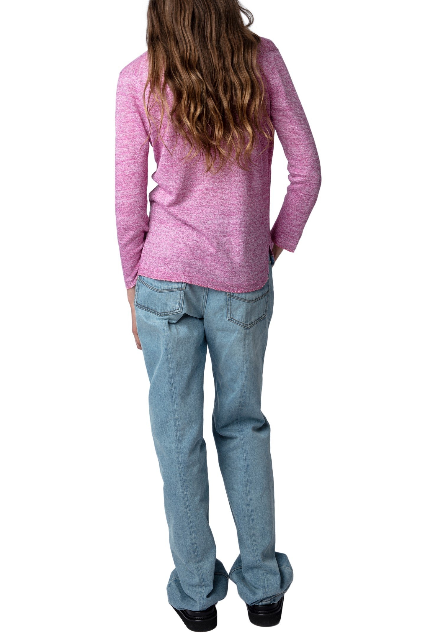 AMBER LINEN PULLOVER ROSE 7