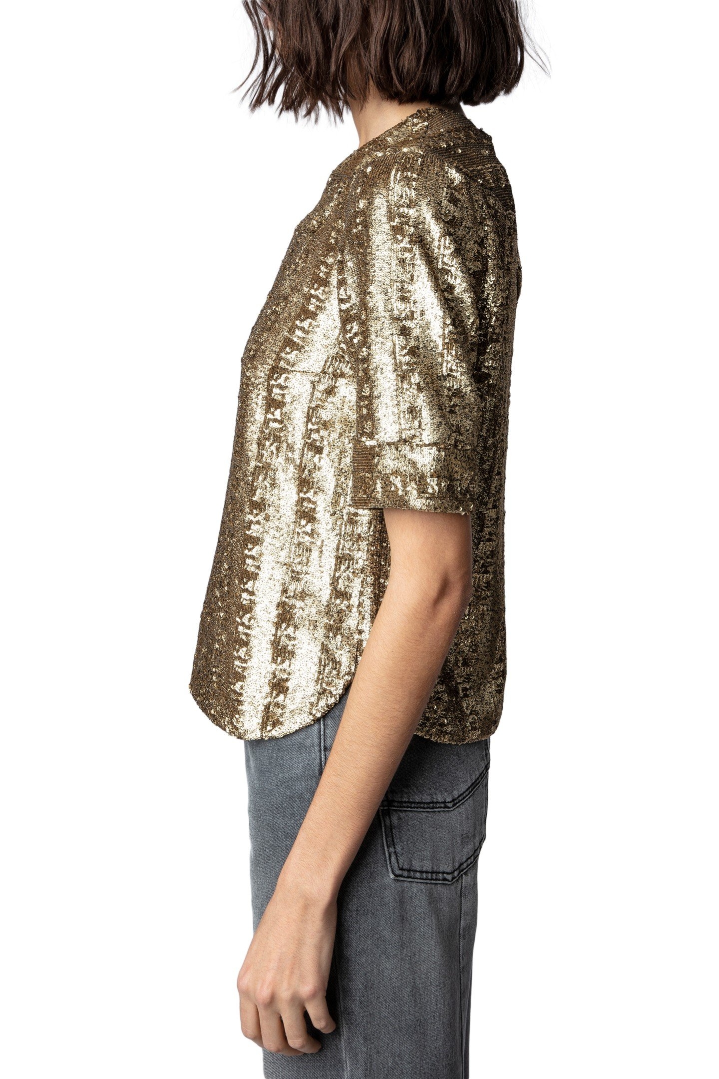 TOYSSE SEQUINS BLOUSE BRONZE 3