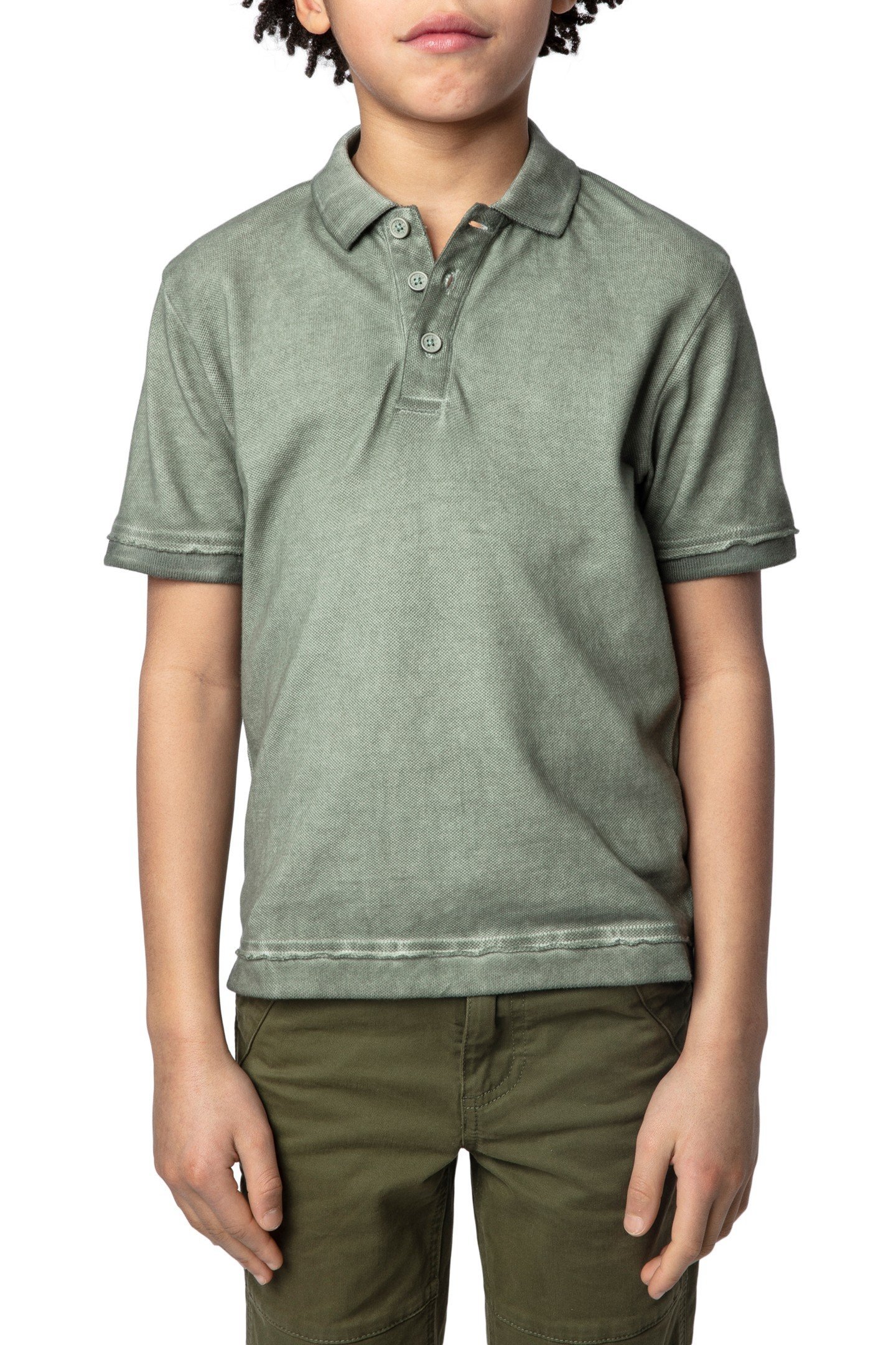 TROT BOYS POLO KAKI CLAIR 1