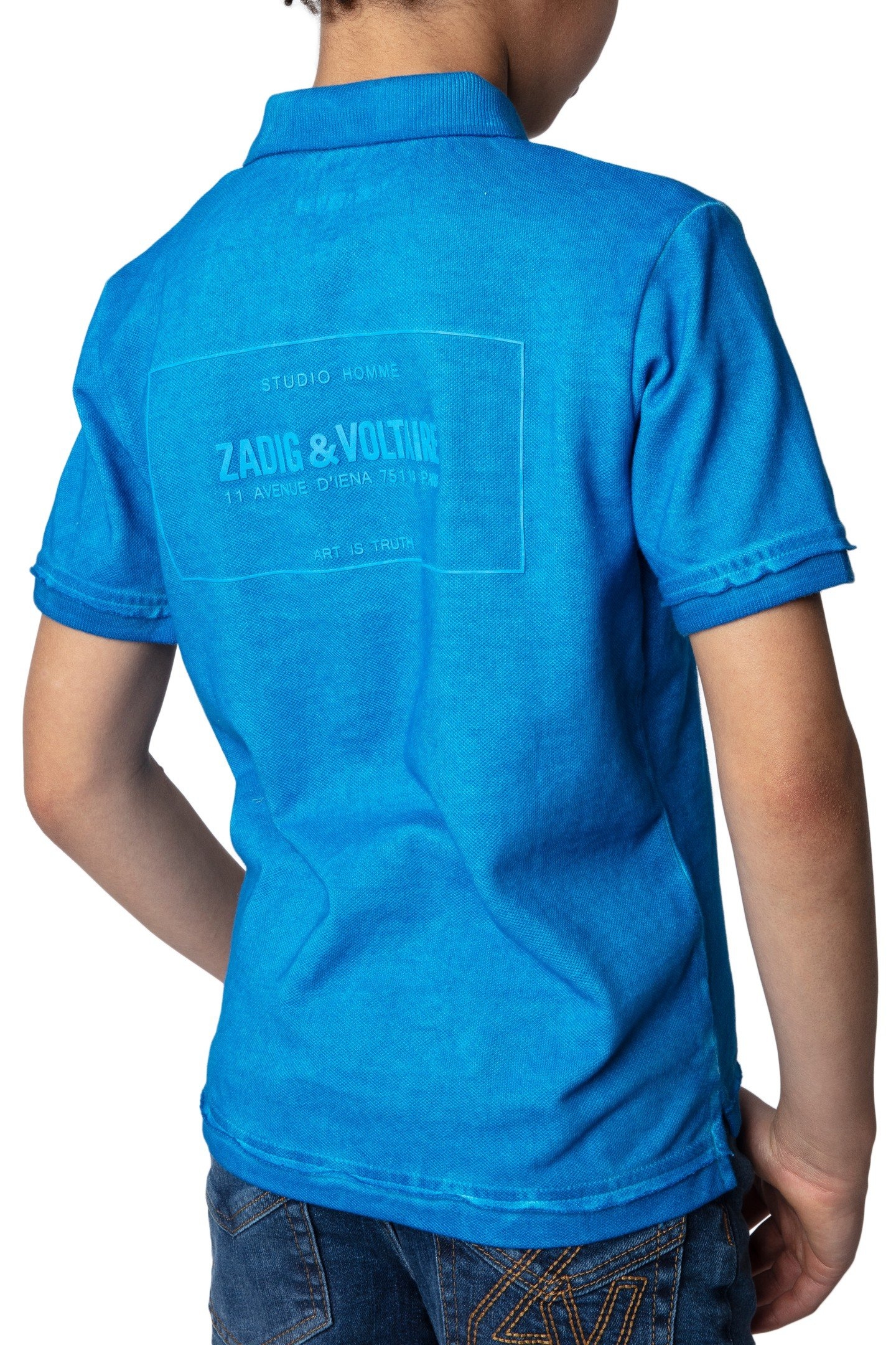 TROT BOYS POLO BLUE 7