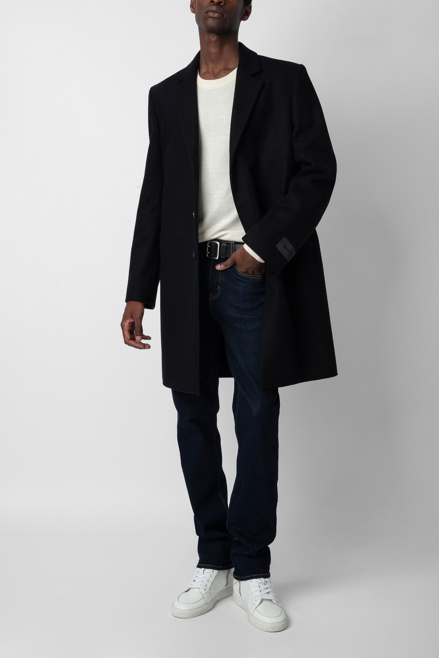 UNISEX MARLYH WOOL FANTAISIE COAT NOIR 2