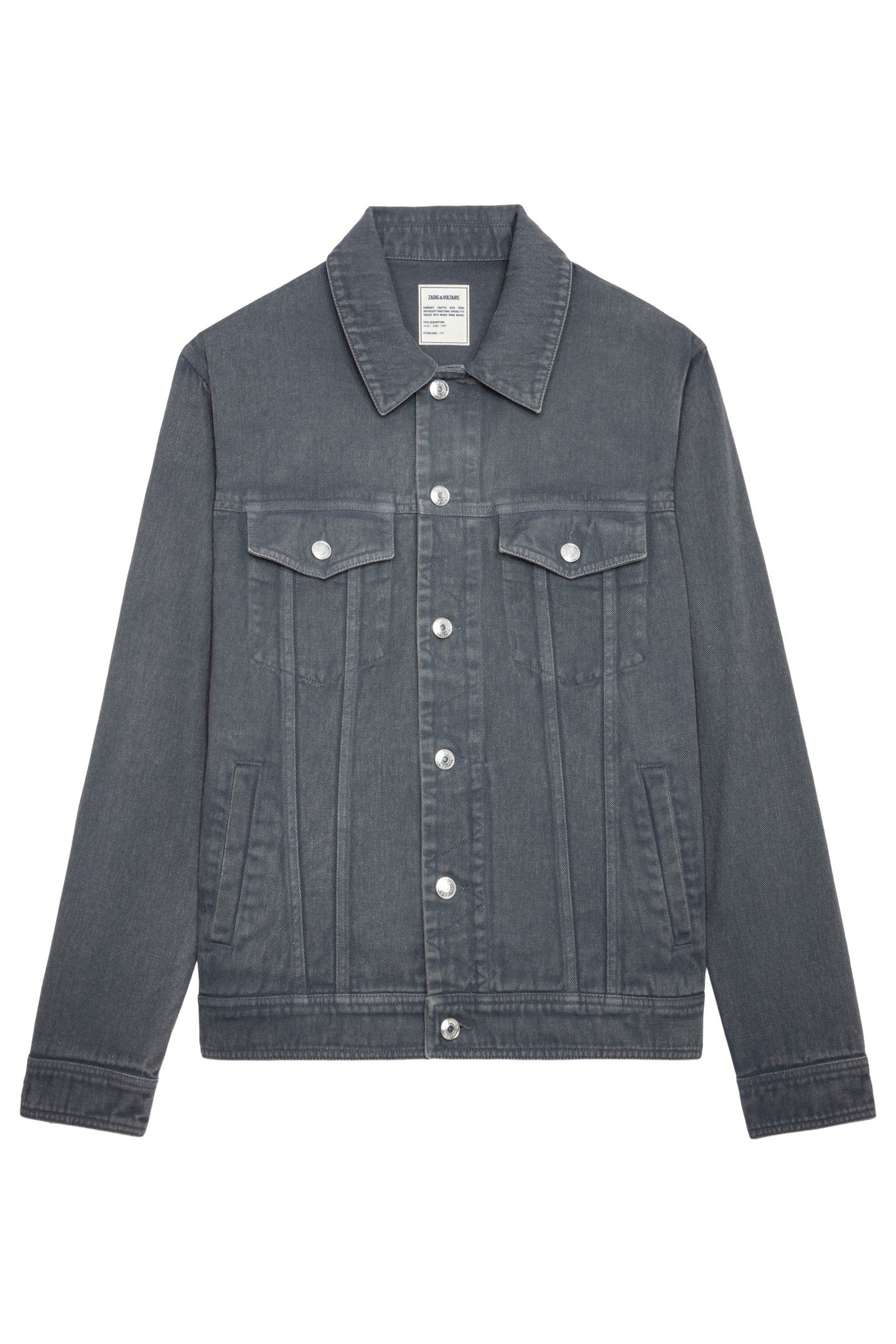 KASE COTON TWILL JACKET ARDOISE 5