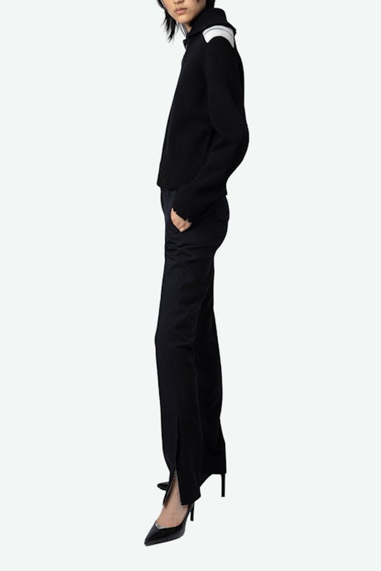 JESSIE MERINO WOOL CARDIGAN NOIR 4