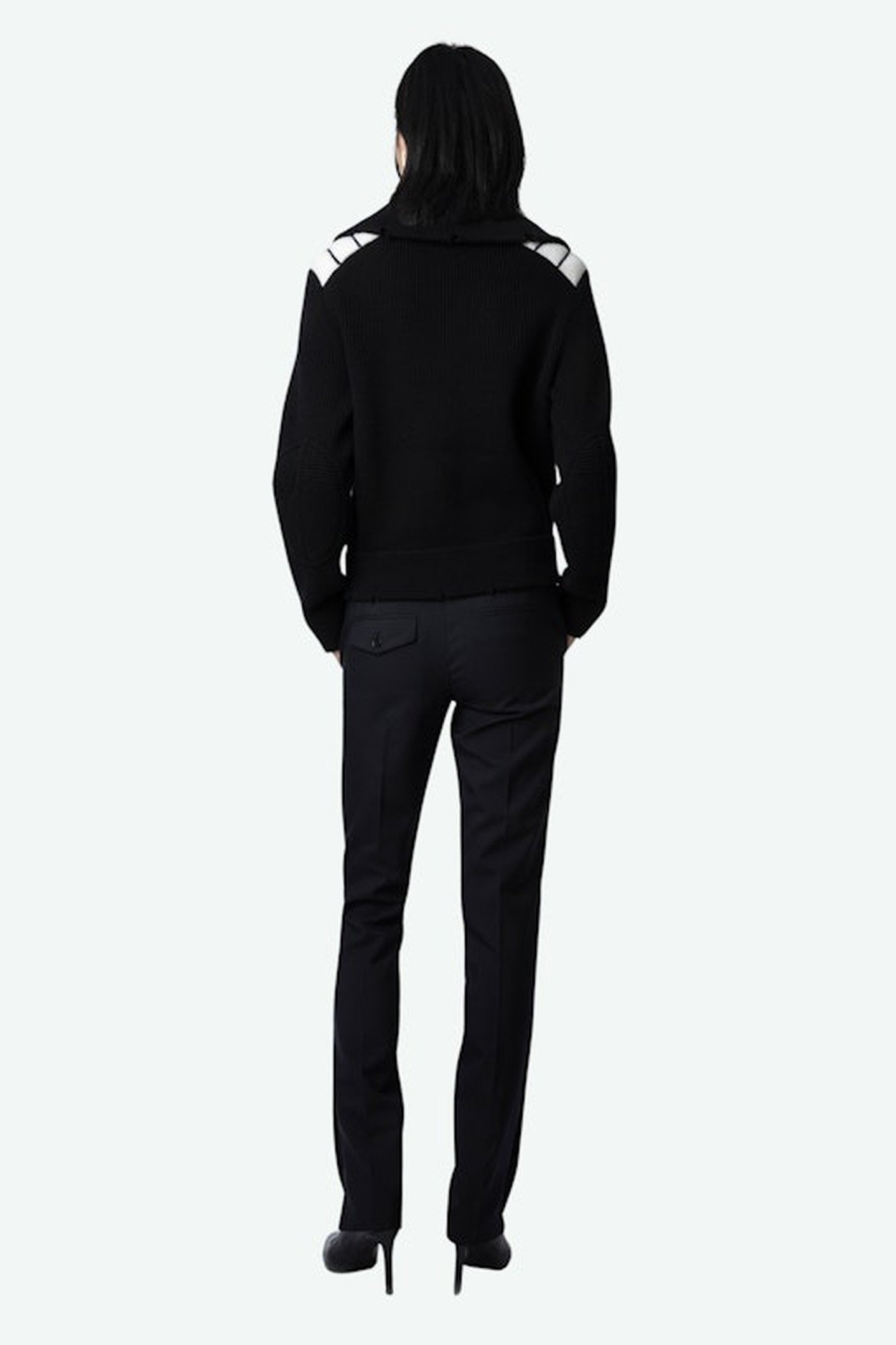 JESSIE MERINO WOOL CARDIGAN NOIR 3