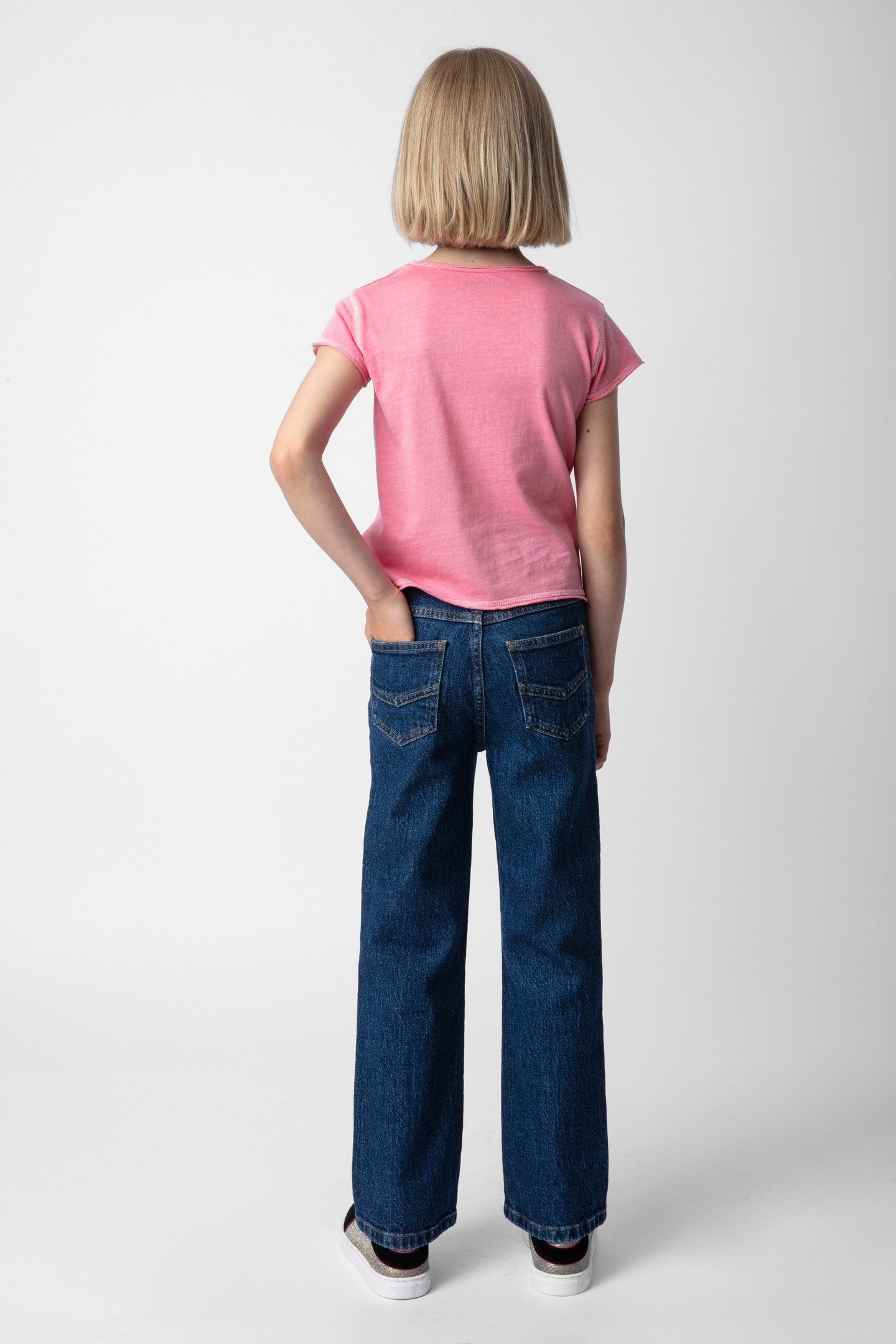 HIPPIE GIRLS DENIM JEAN BRUT 2