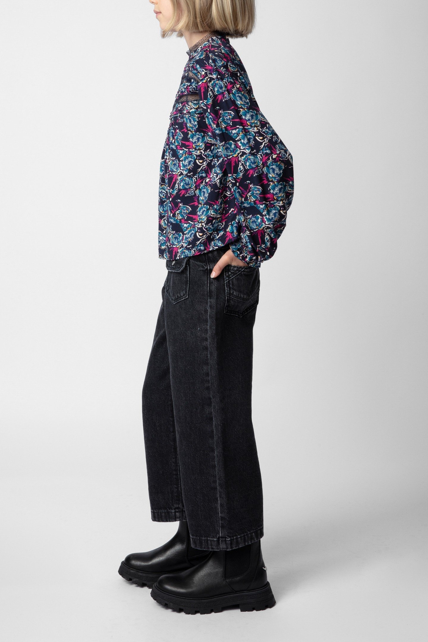 HIPPIE GIRLS DENIM JEAN NOIR 3