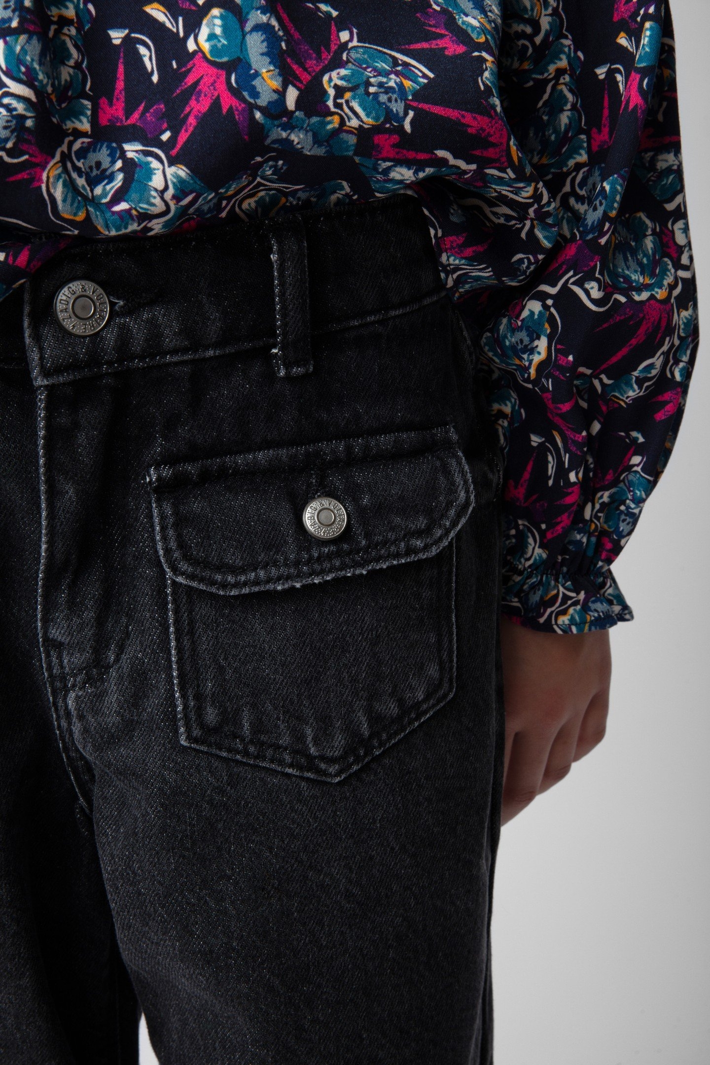 HIPPIE GIRLS DENIM JEAN NOIR 5