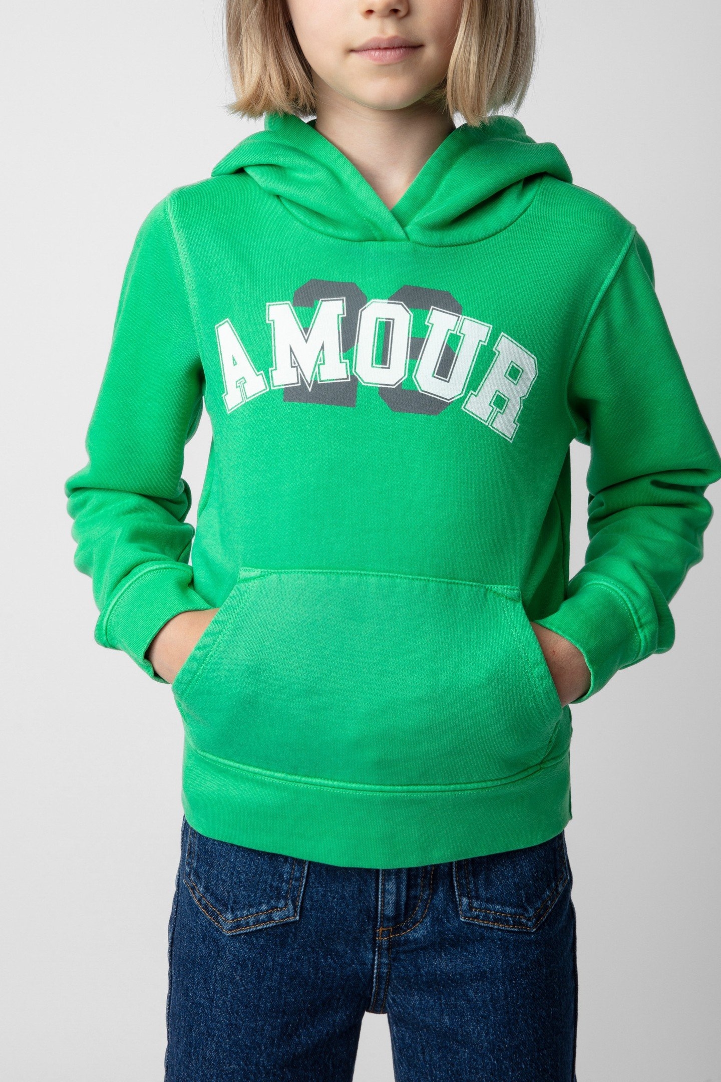 SPENCER GIRLS HOODIE VERT 1