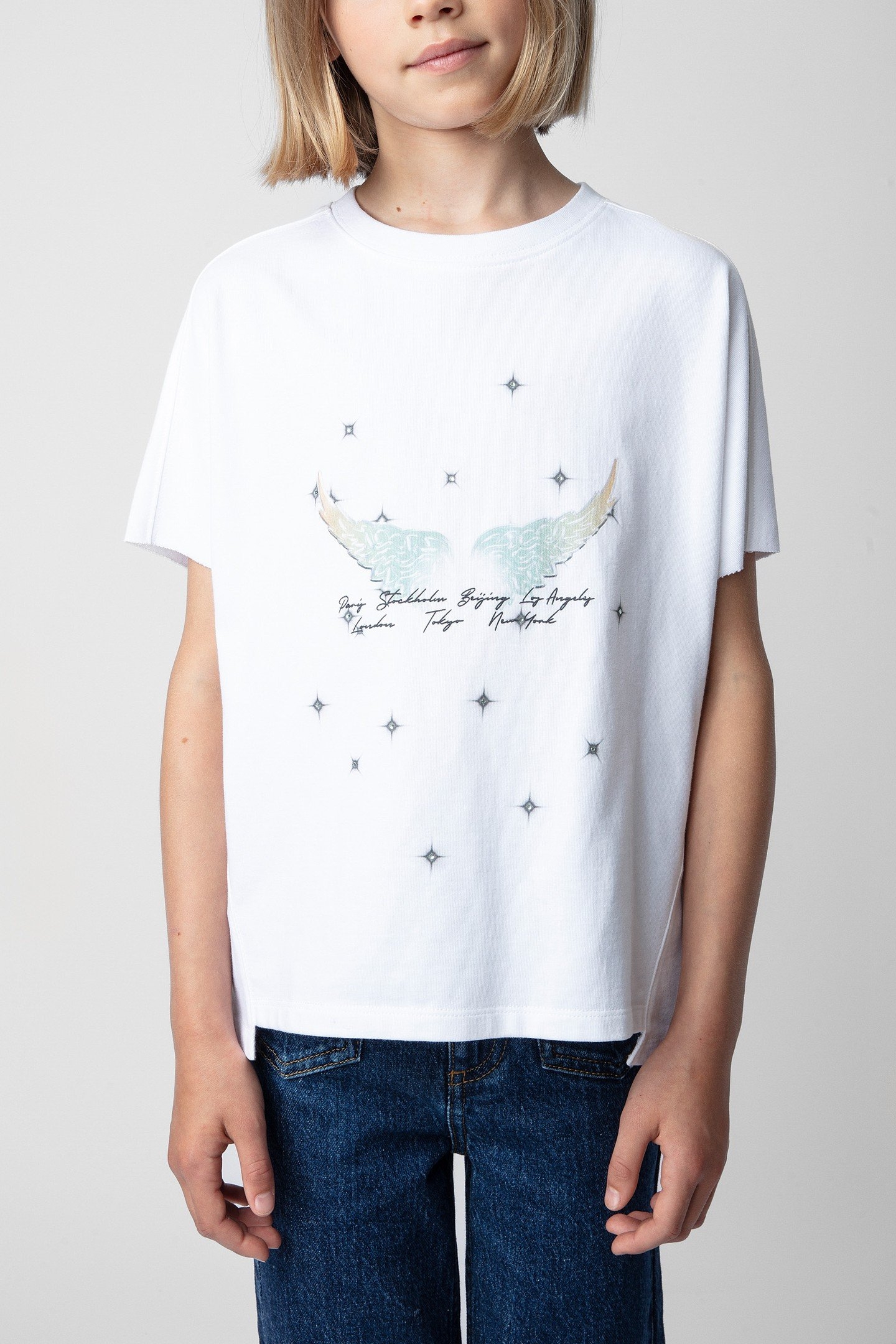 PORTER GIRLS T-SHIRT BLANC 1