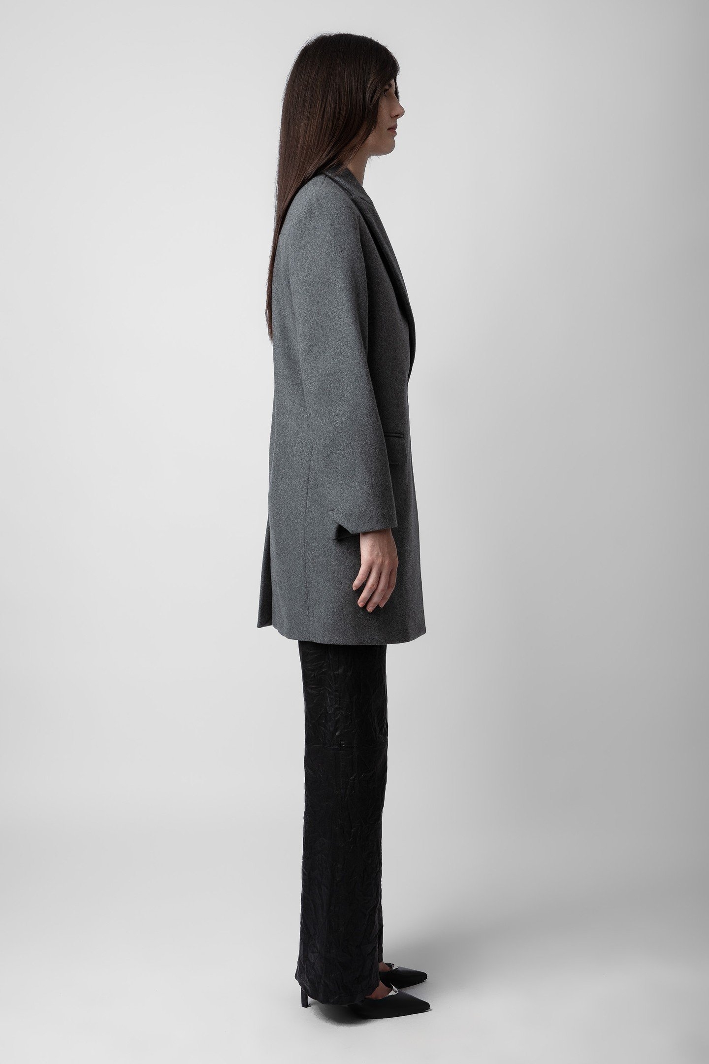 MARCO CHINE WOOL COAT GRIS CHINE 3