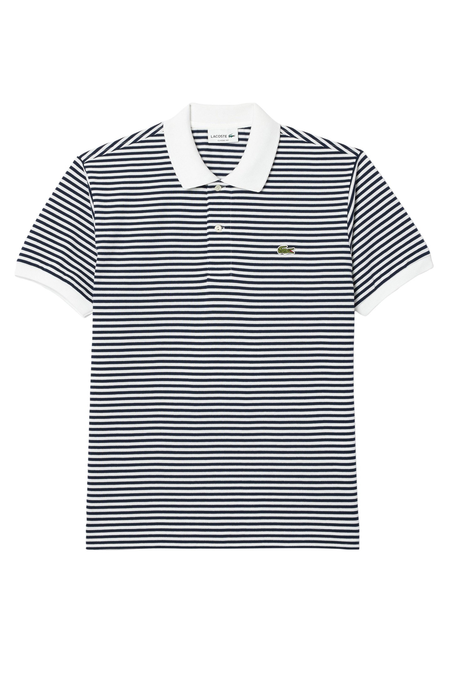 SHORTSLEEVE POLO WHITE/NAVY BLUE 3