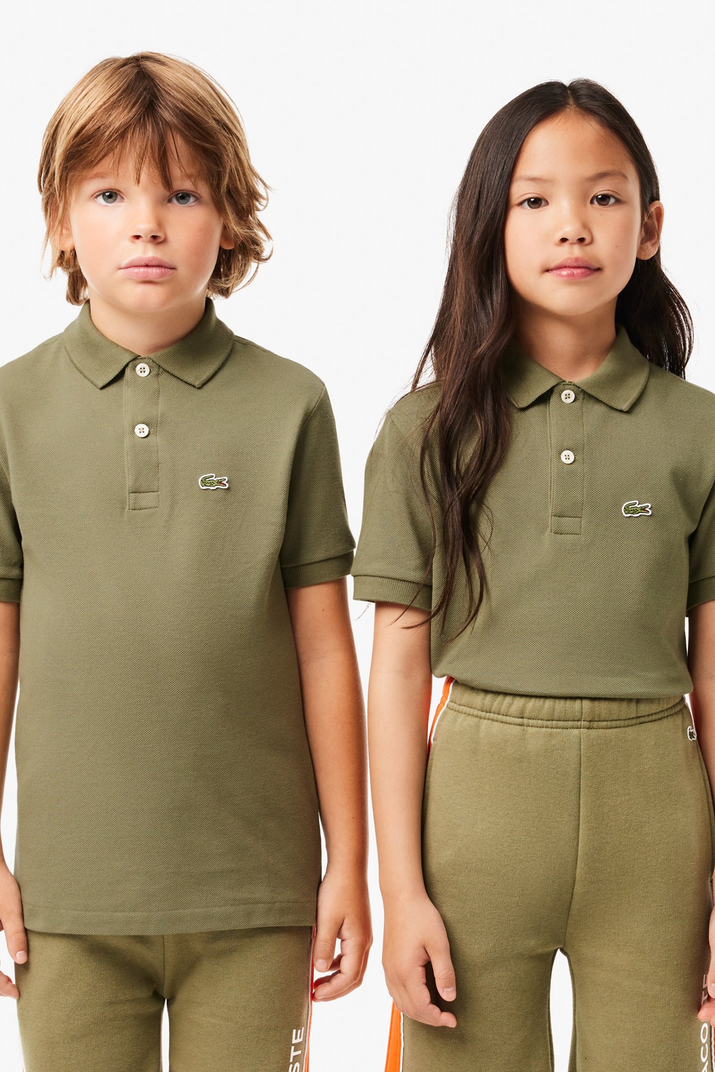 CHILDREN SHORTSLEEVE BEST POLO KHAKI 2