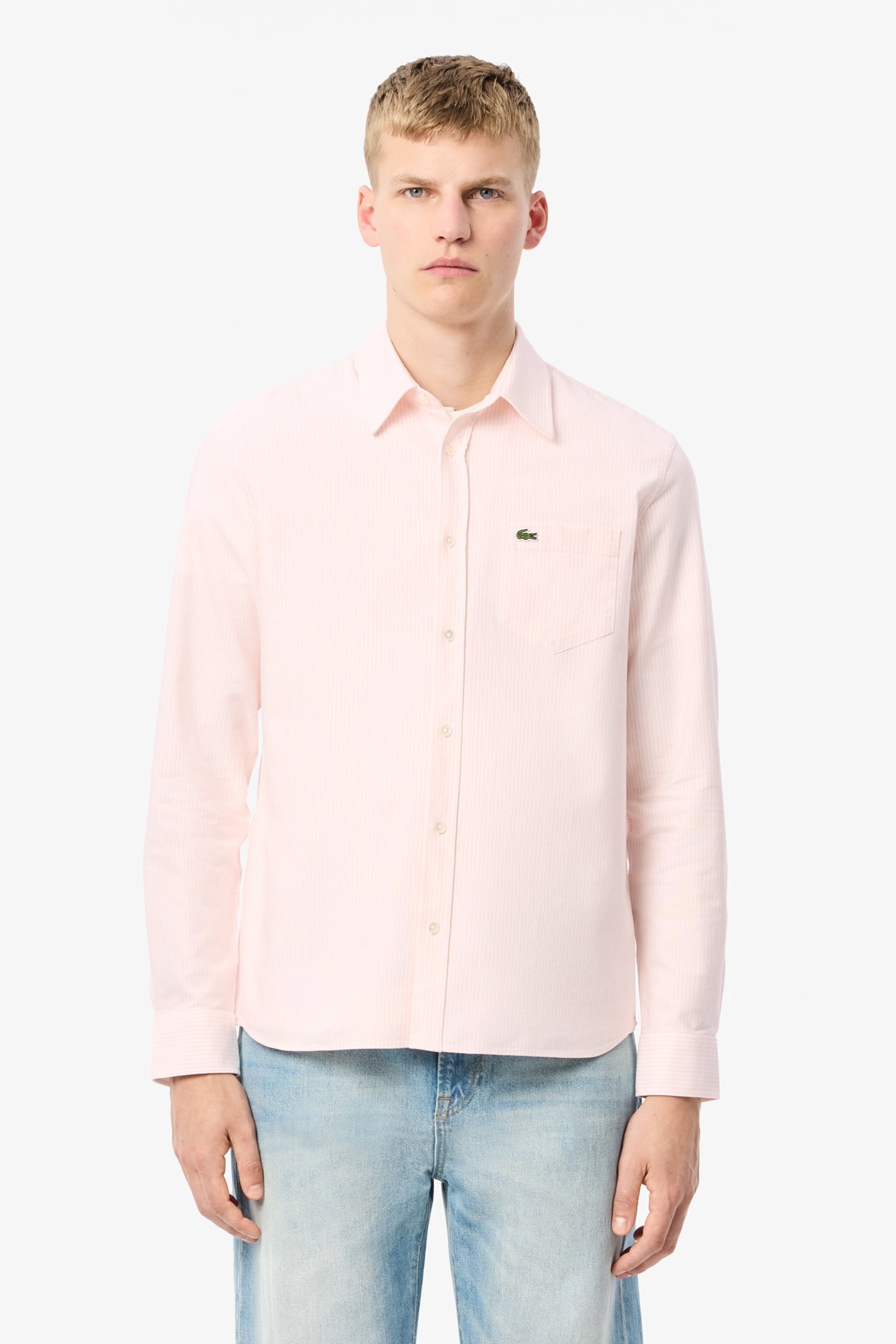 LONGSLEEVE WOVEN SHIRT NIDUS/WHITE 1