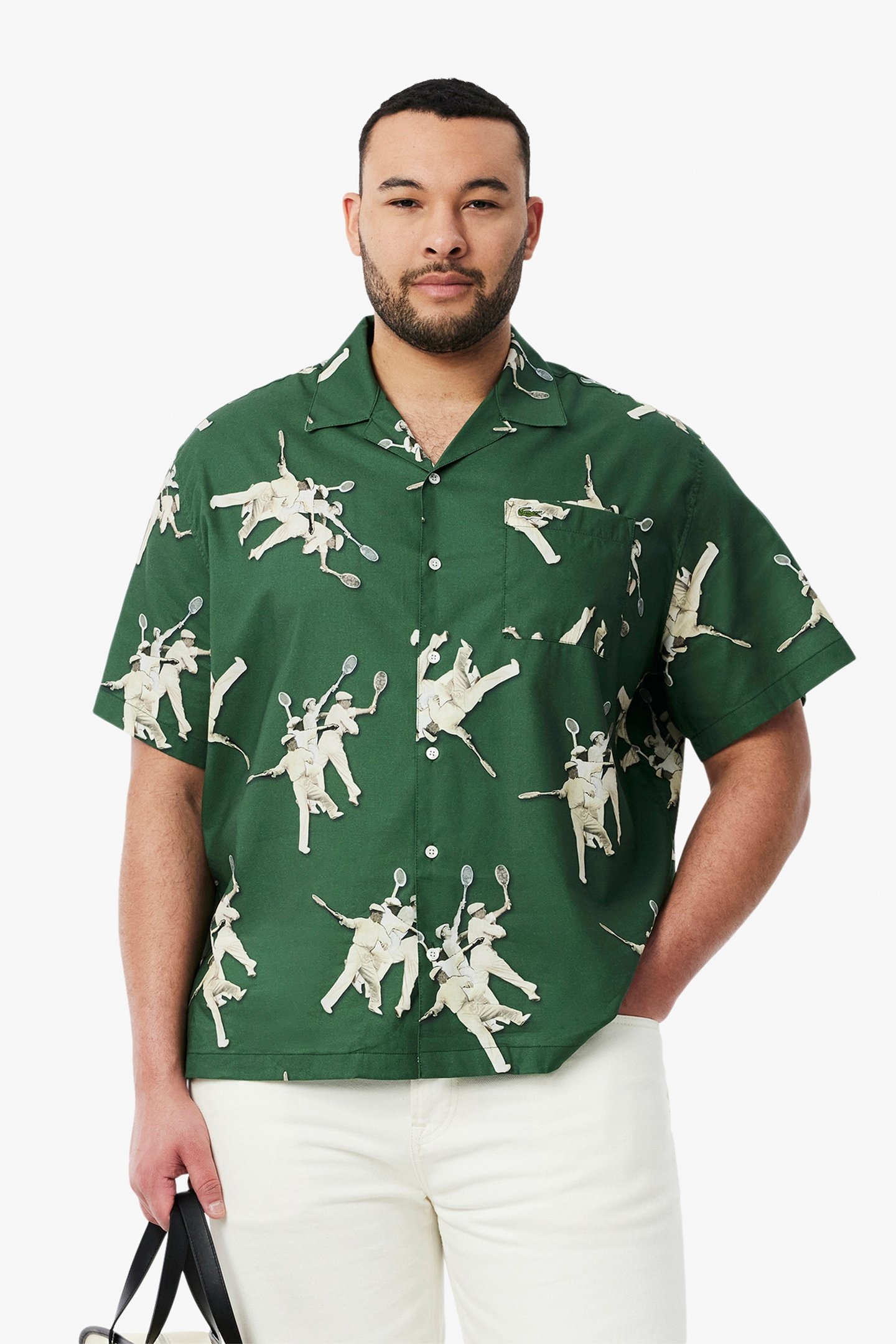 SHORTSLEEVE WOVEN SHIRT GREEN 5