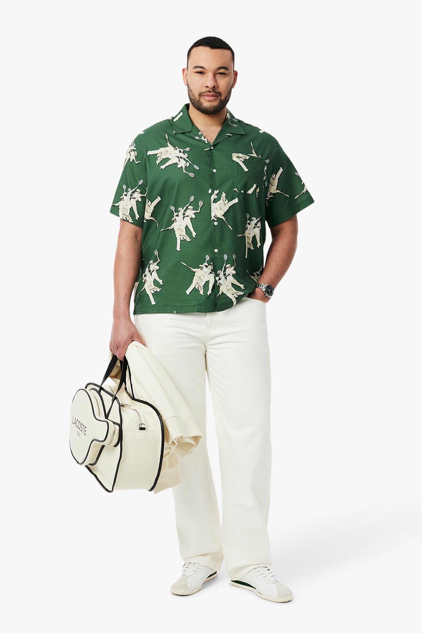 SHORTSLEEVE WOVEN SHIRT GREEN 6