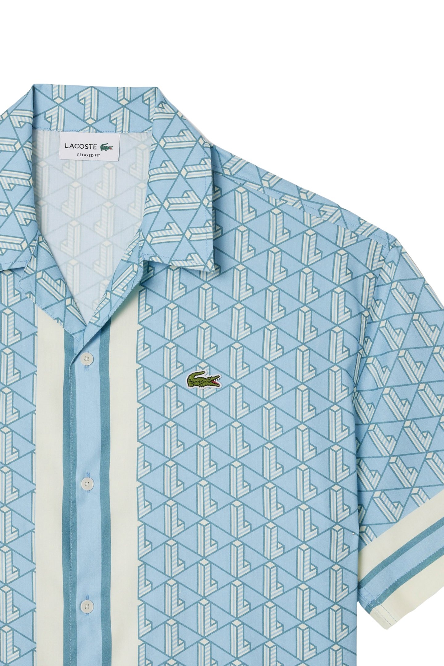 SHORTSLEEVE WOVEN SHIRT LIMESTONE-CRYSTAL 6