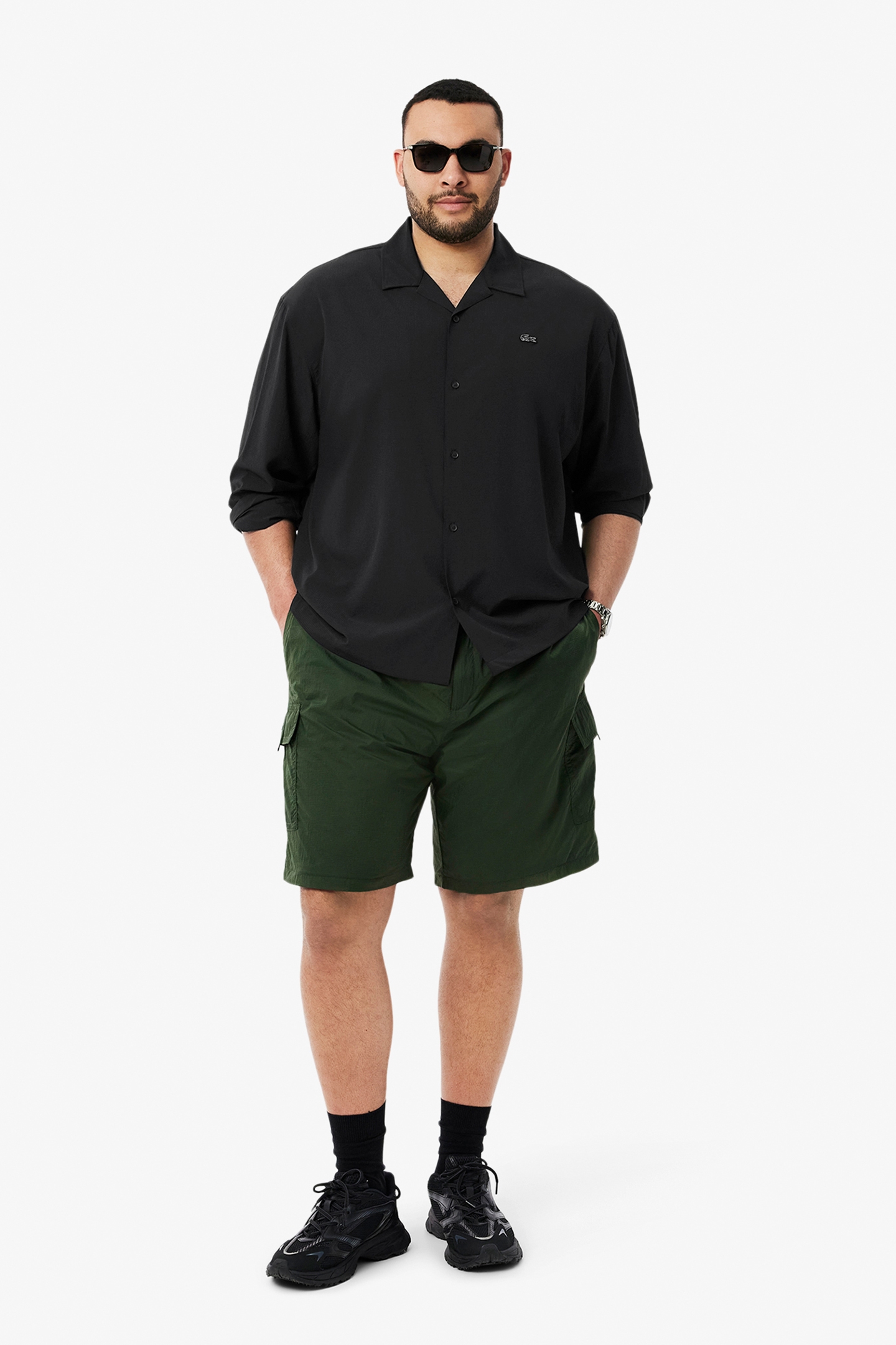 LONGSLEEVE WOVEN SHIRT BLACK 2