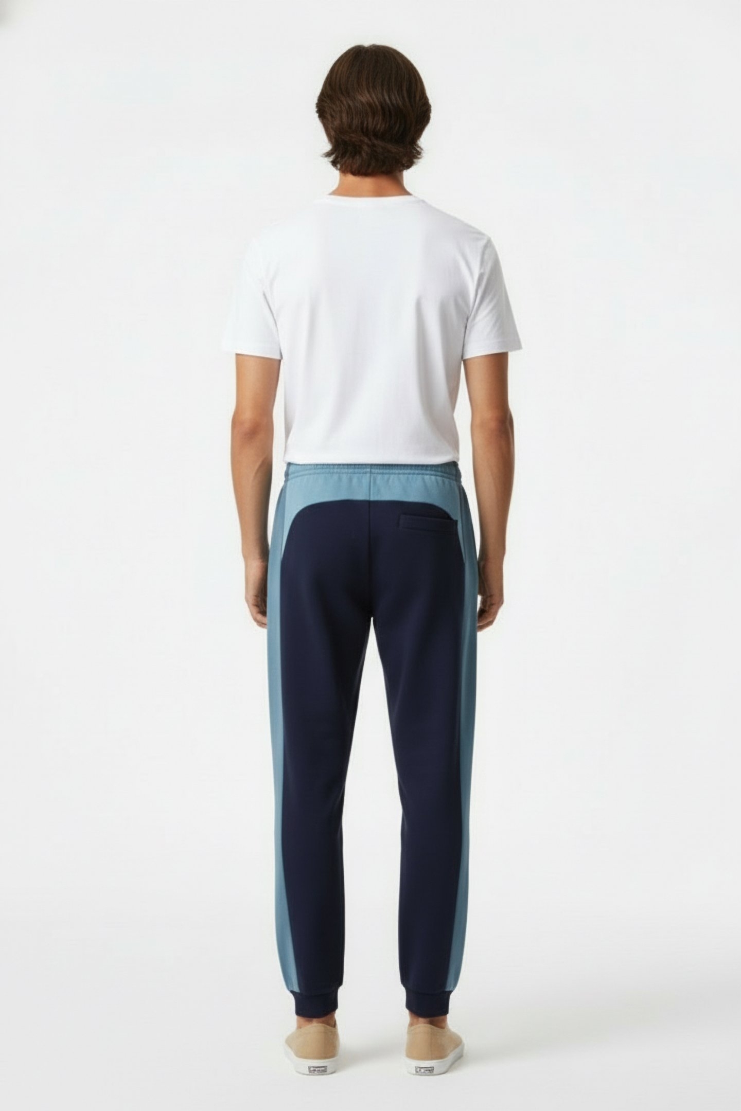TRACKSUIT TROUSERS NAVY BLUE/LIMESTONE-RILL 2