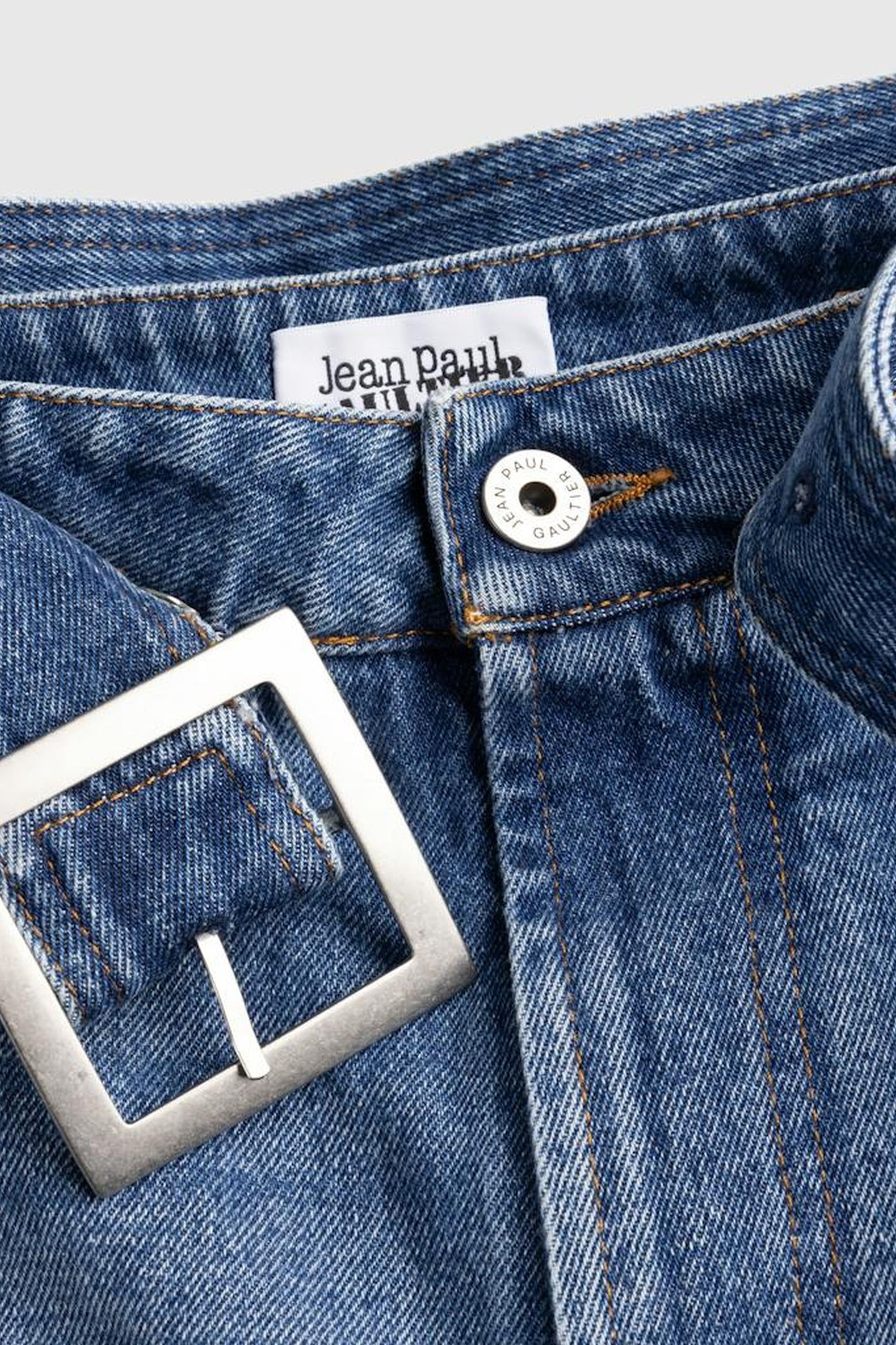 JEAN PAUL GAULTIER – BELTED DENIM JEANS 3