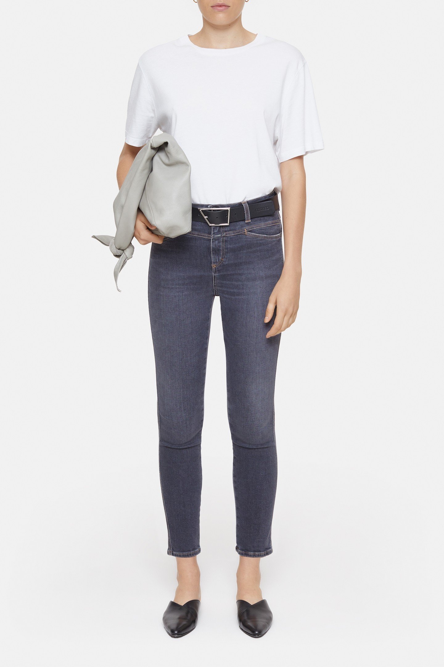 SKINNY PUSHER JEANS DARK GREY 7