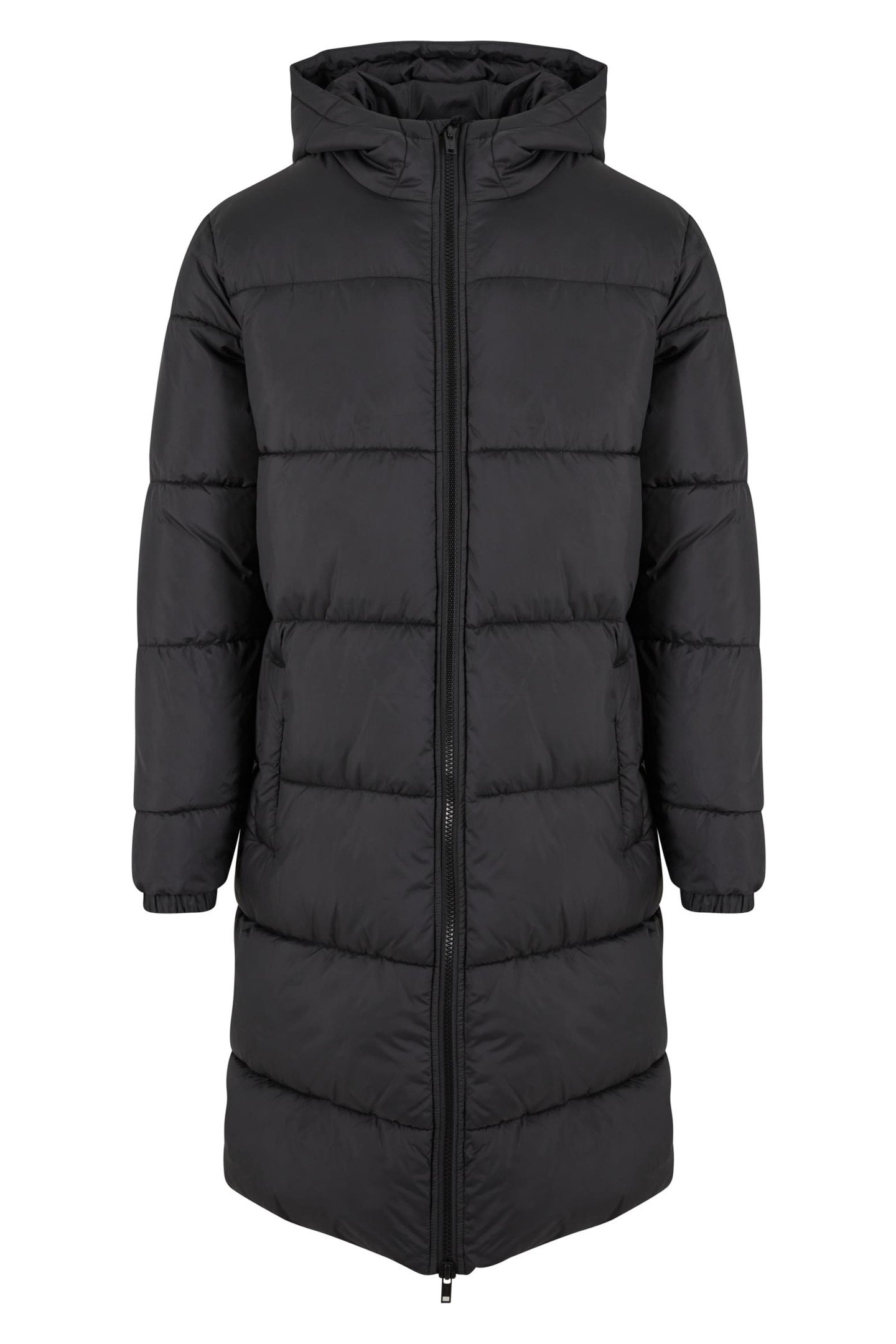 MENS LONG PUFFER COAT BLACK 1