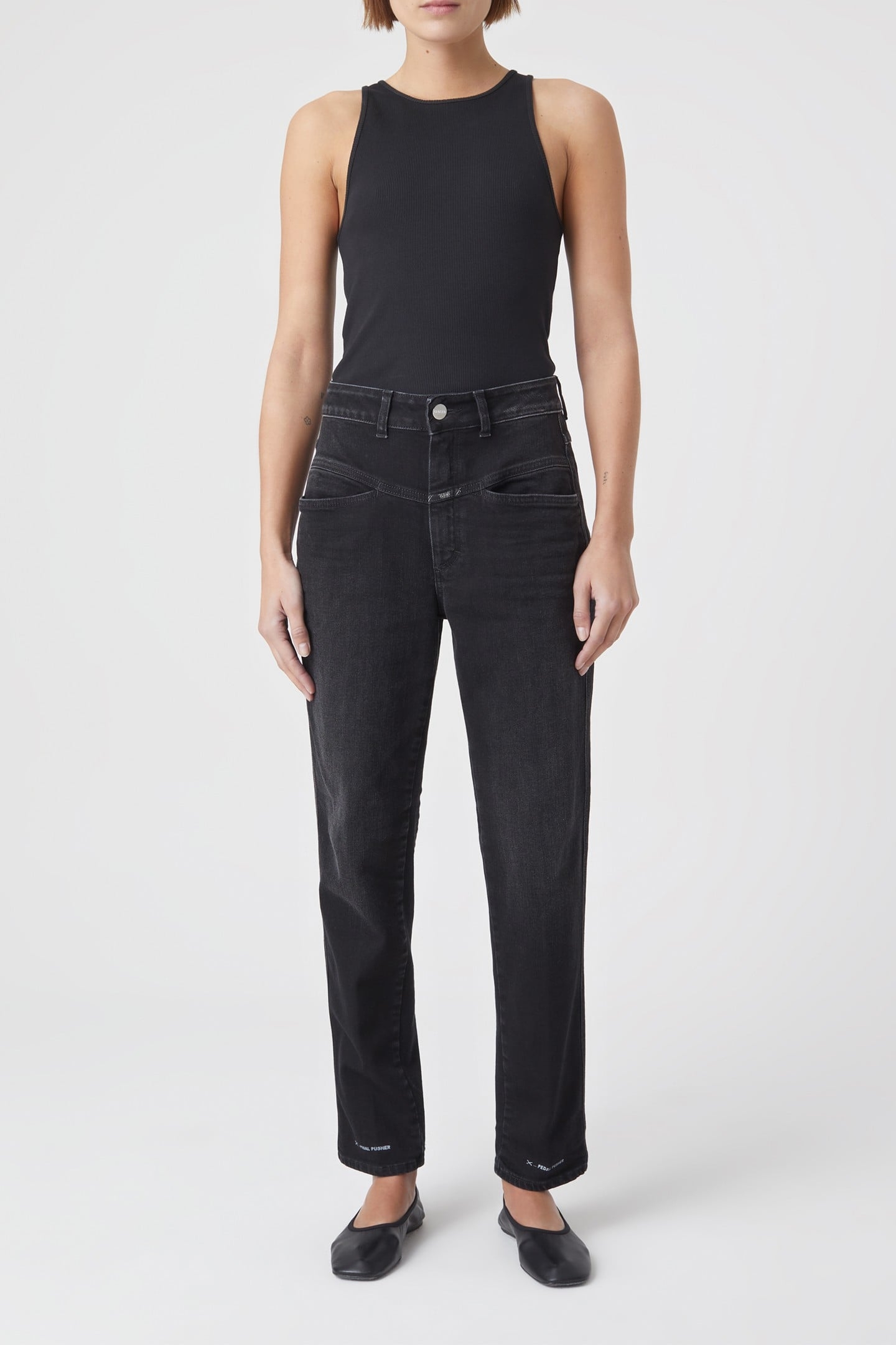 PEDAL PUSHER JEANS DARK GREY 5