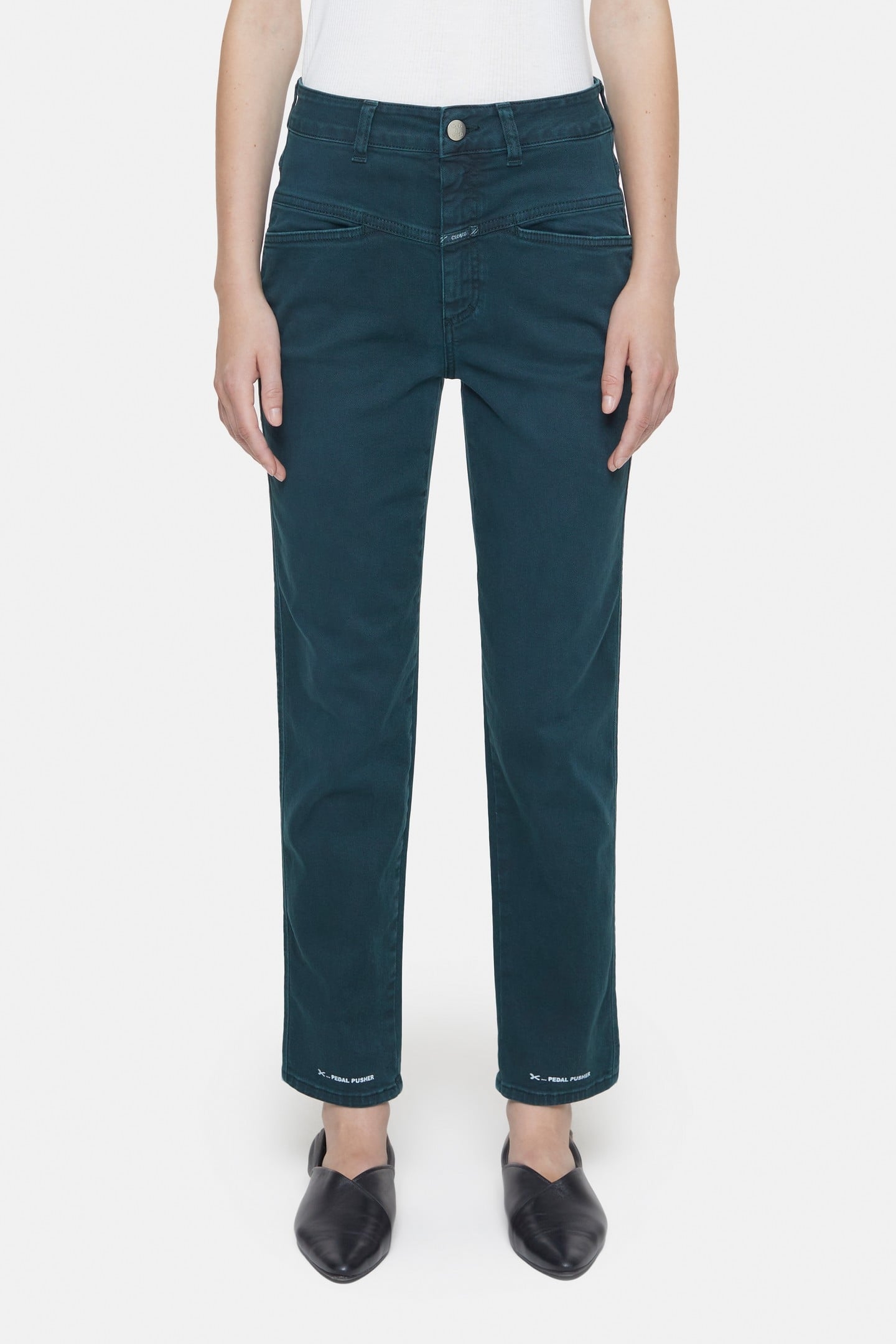 PEDAL PUSHER JEANS FERN GREEN 2
