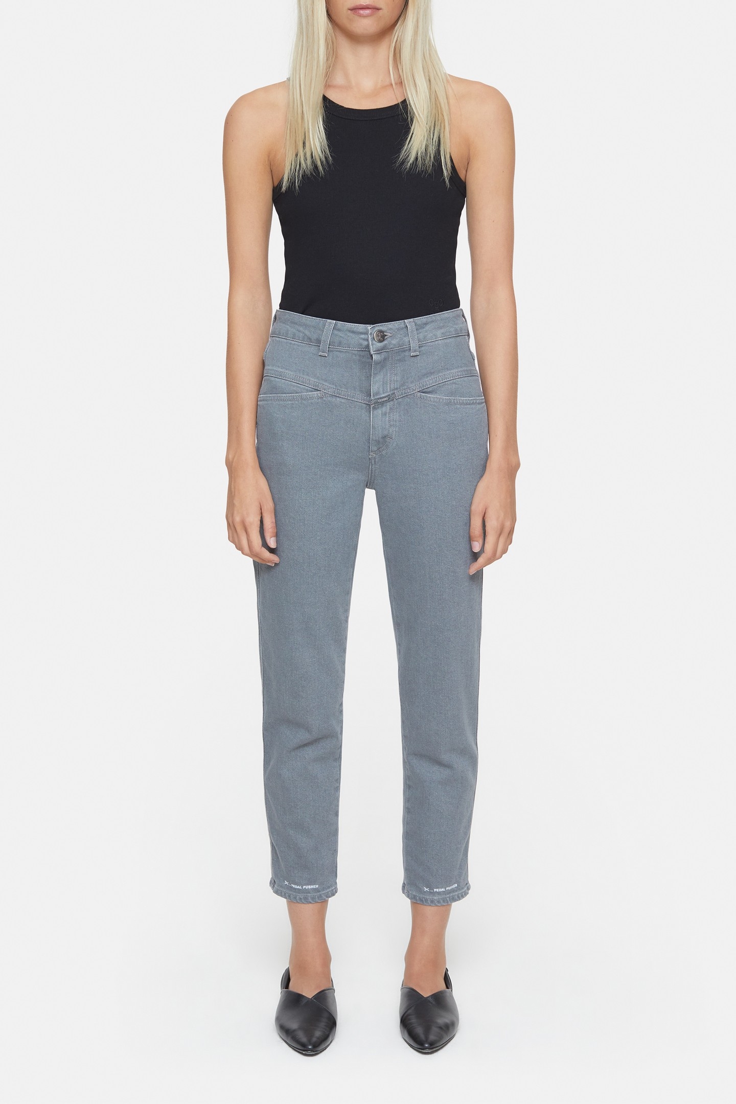 PEDAL PUSHER JEANS MID GREY 3