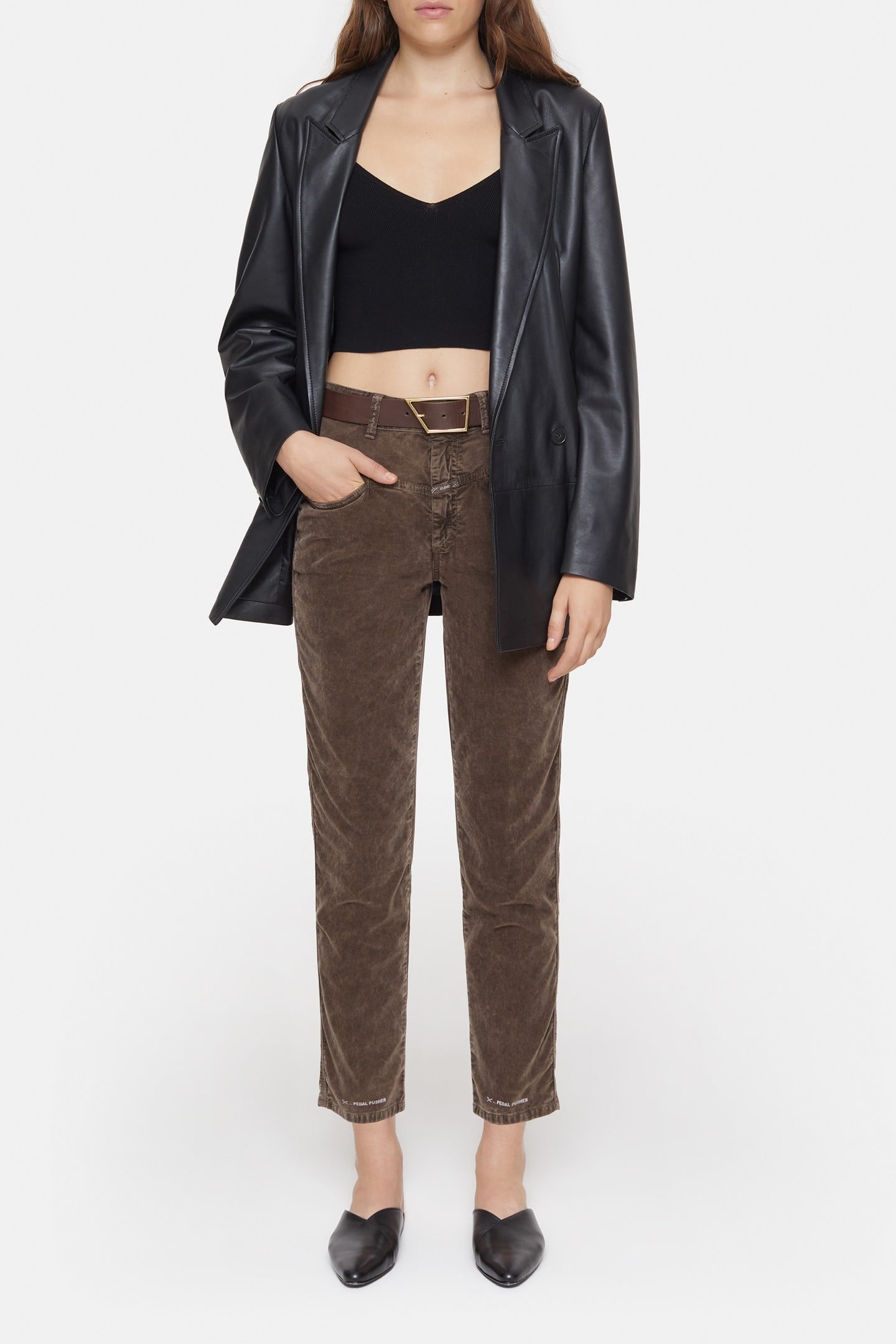 PEDAL PUSHER PANTS MOCHA 3