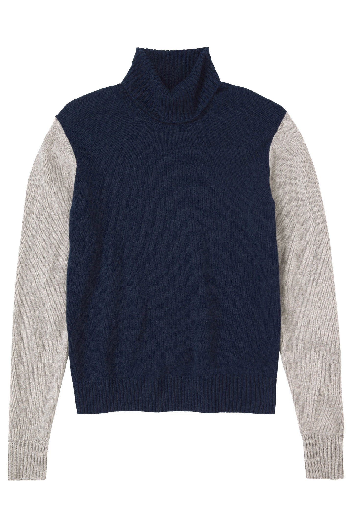ROLL NECK LONG SLEEVE KNITS SPACE BLUE 1