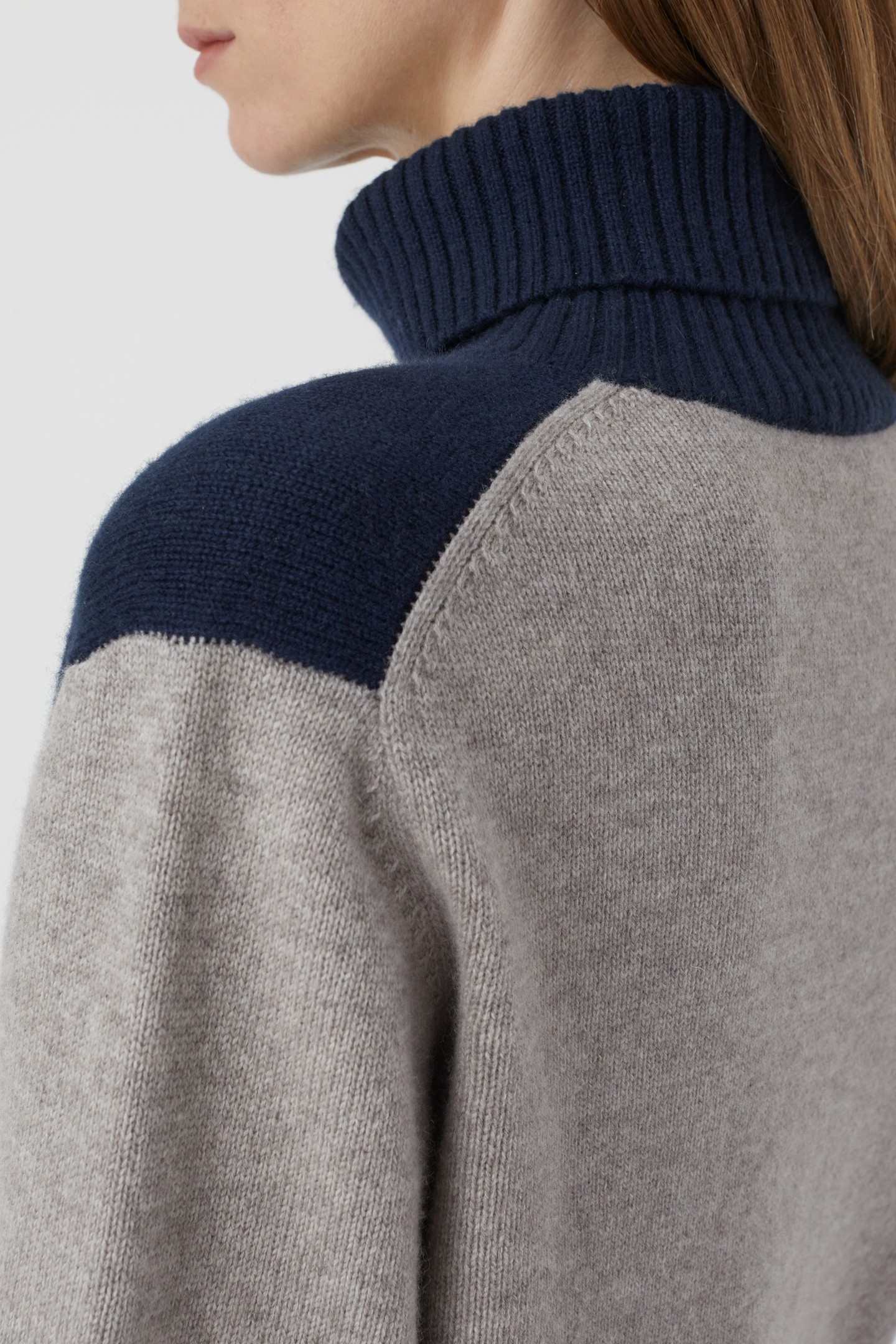 ROLL NECK LONG SLEEVE KNITS SPACE BLUE 8