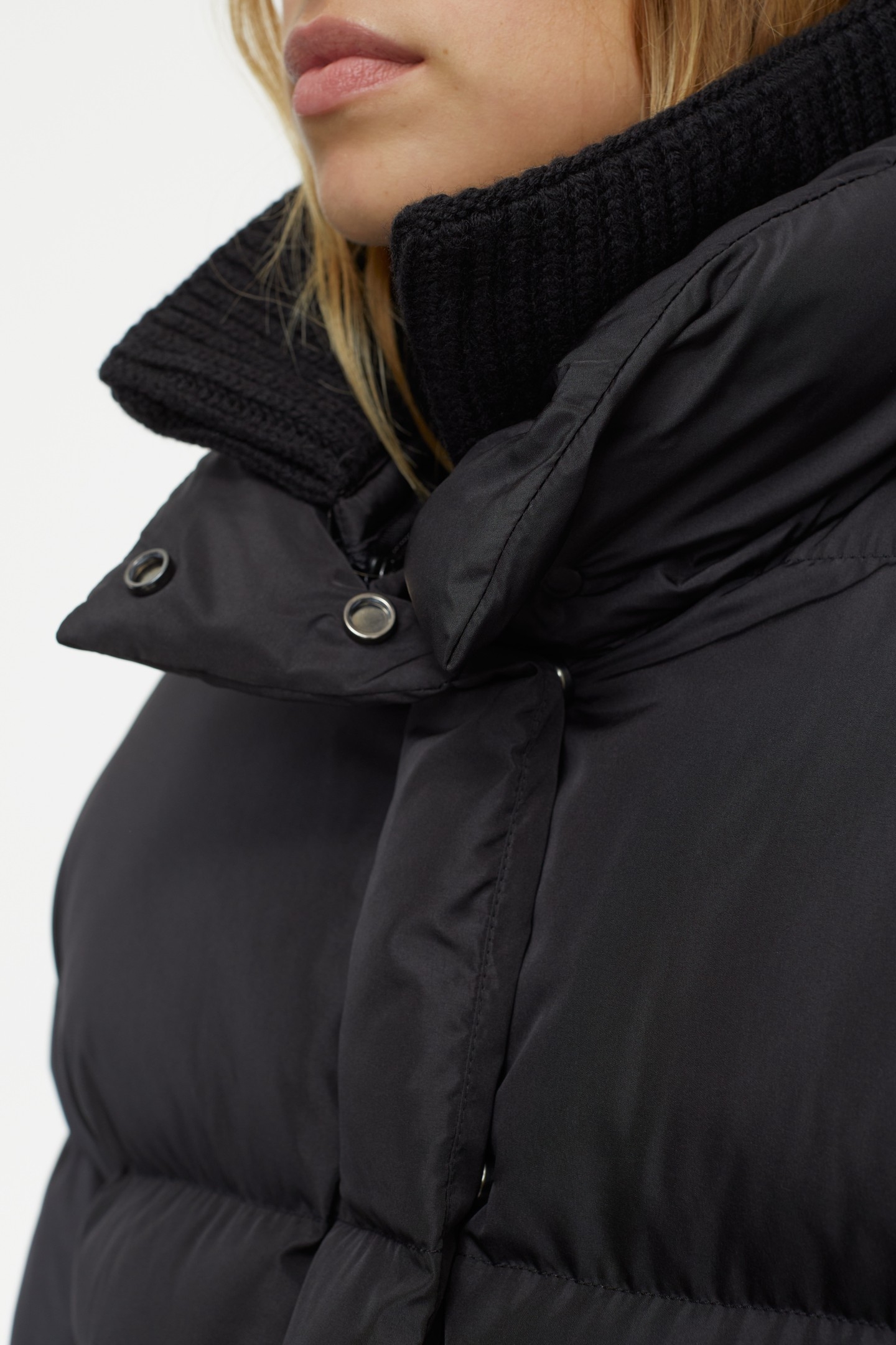 CROPPED PUFFER JACKET BLACK 6
