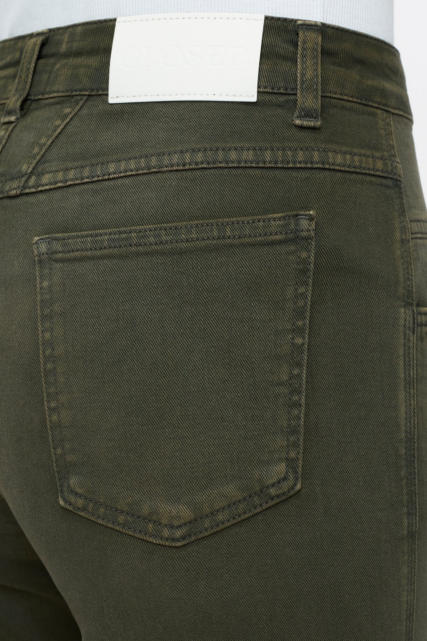 PEDAL PUSHER JEANS GREEN WEED 4
