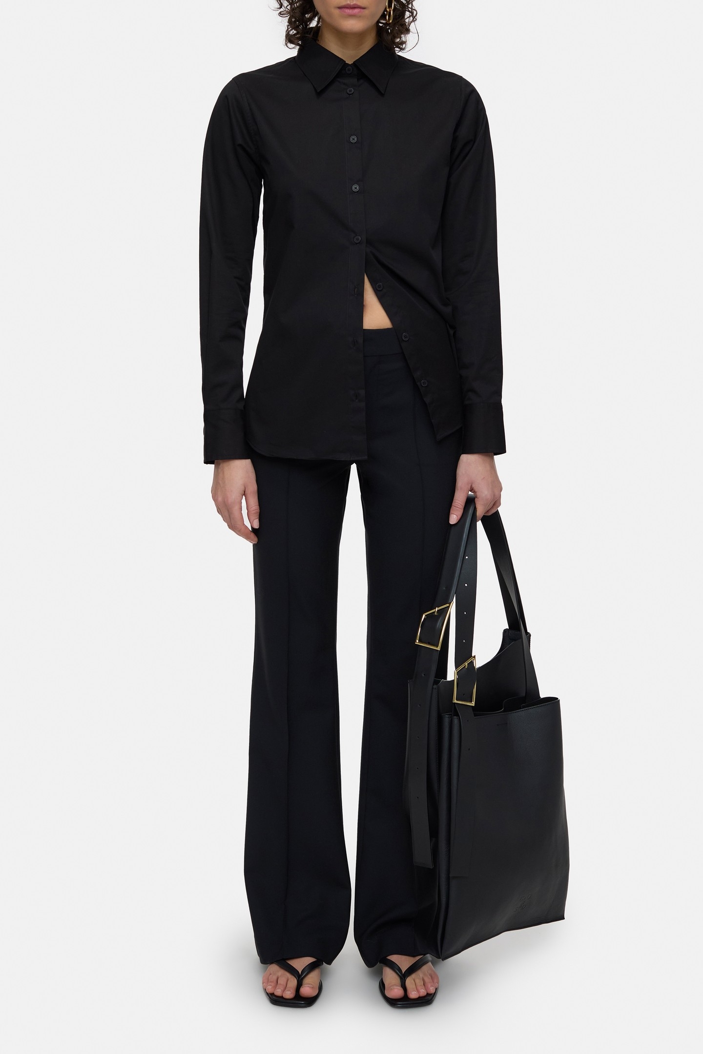 WAISTED SHIRT & BLOUSES BLACK 2