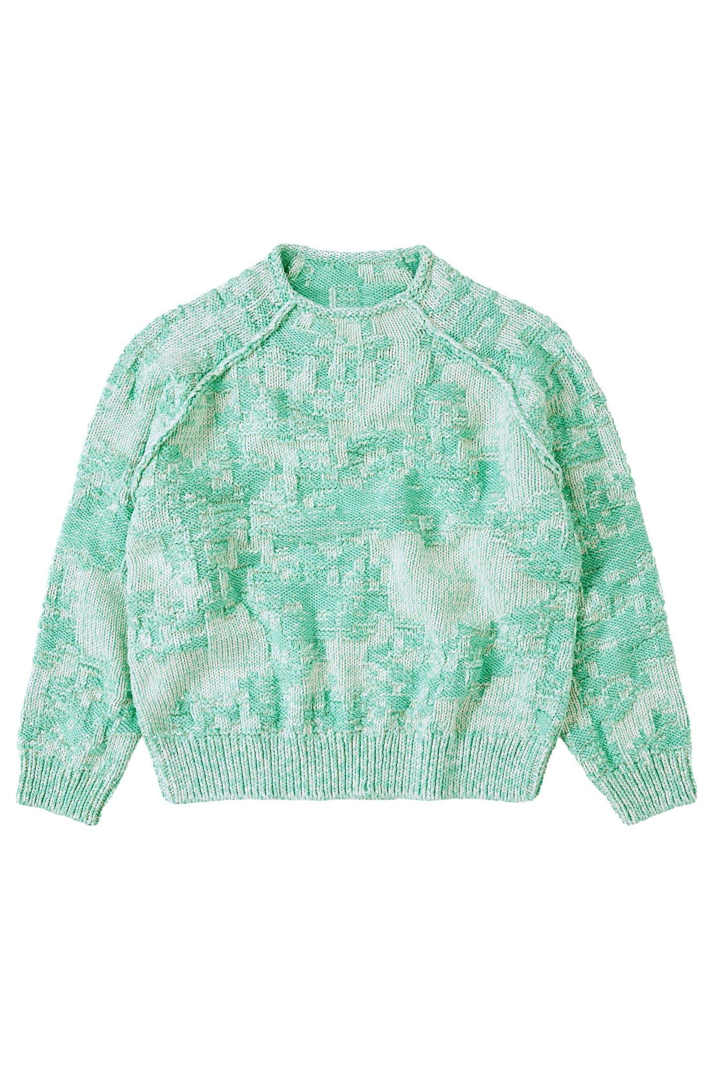 CREW NECK LONG SLEEVE KNITS GREEN KICK 4