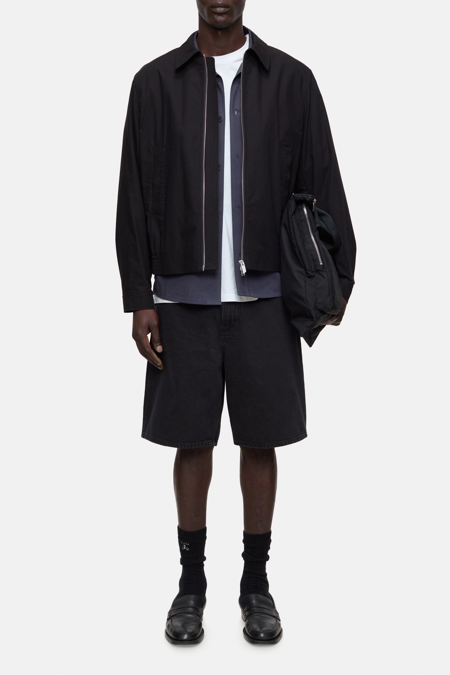 SHORT BLOUSON BLACK 2